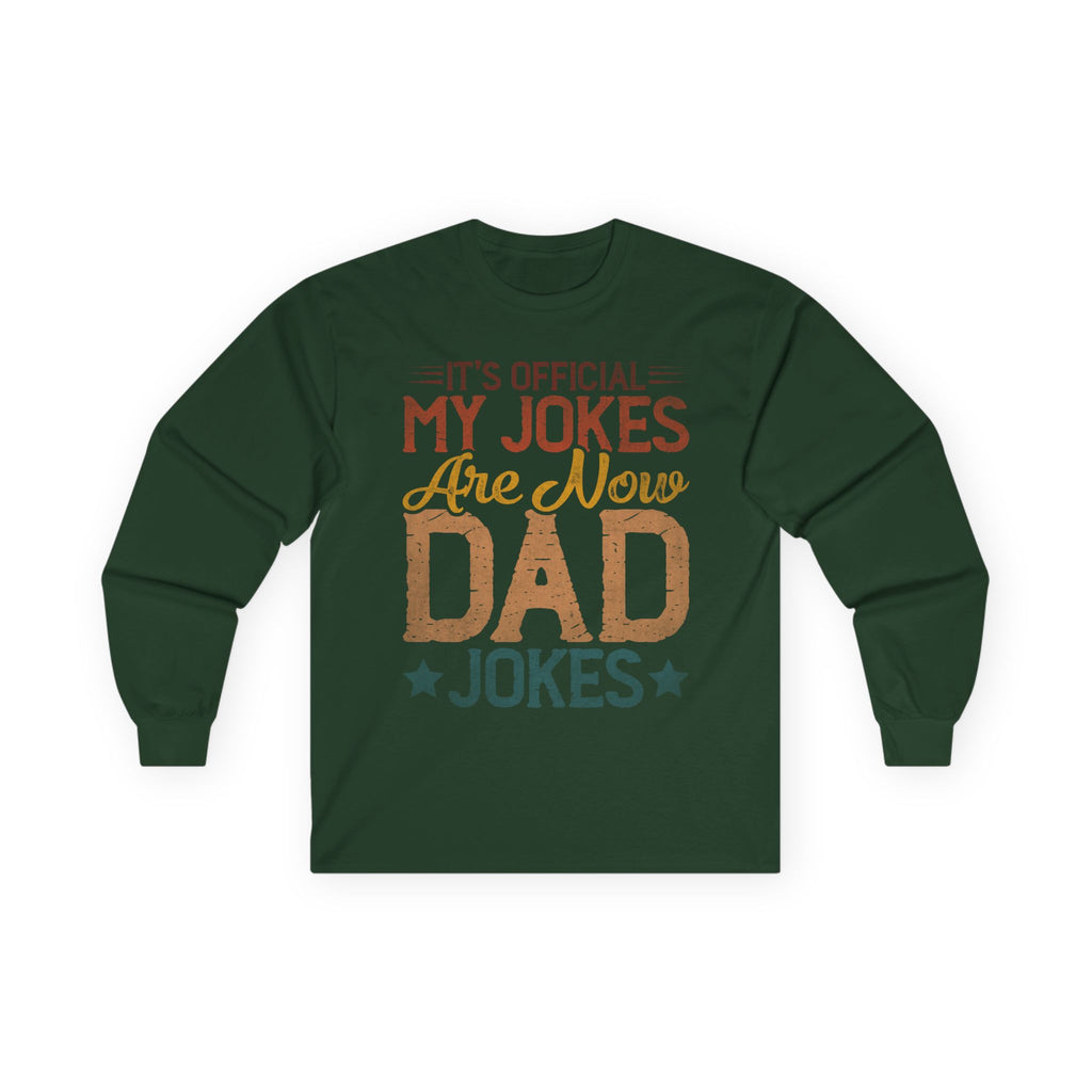 Dad Jokes Cotton Long Sleeve Tee