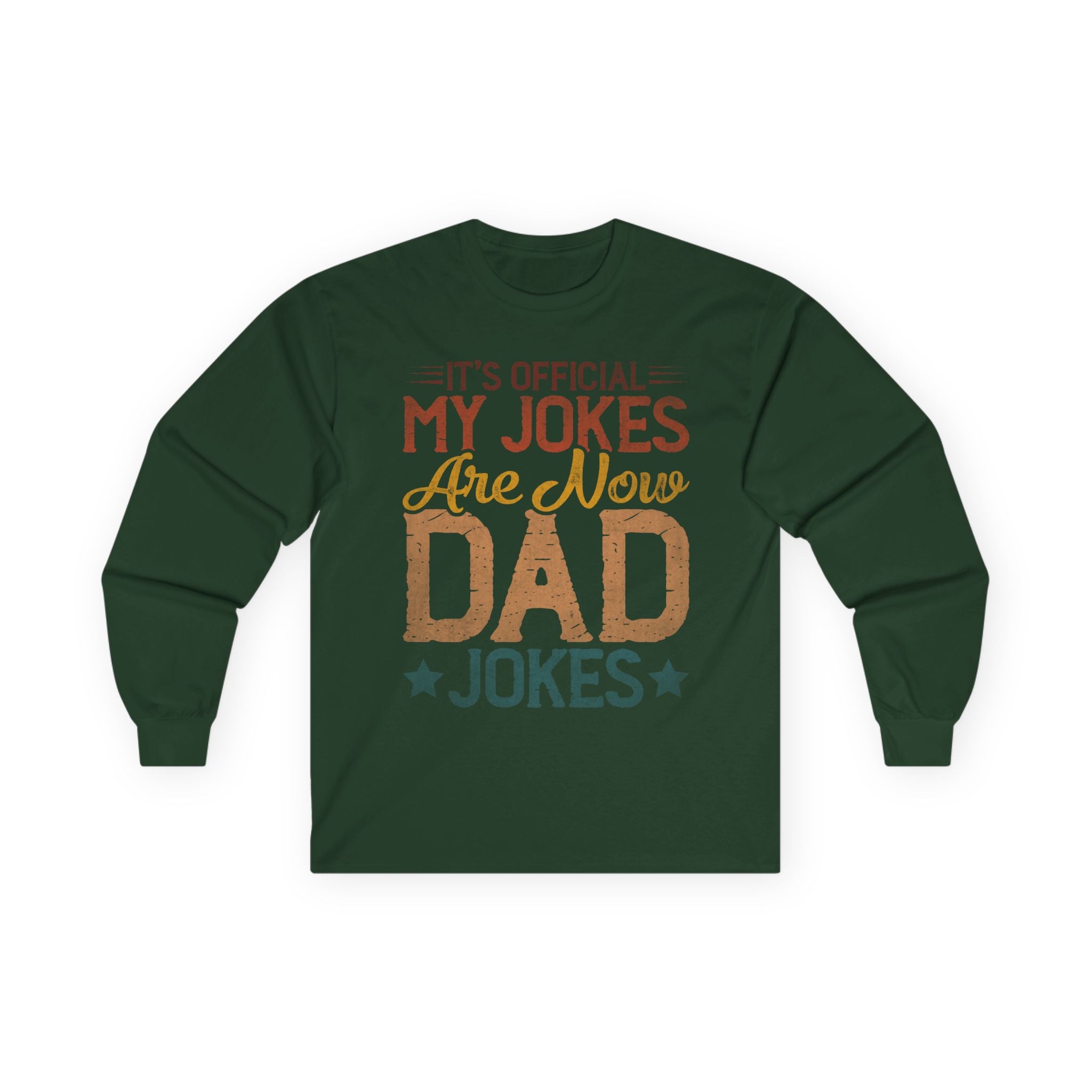 Dad Jokes Cotton Long Sleeve Tee