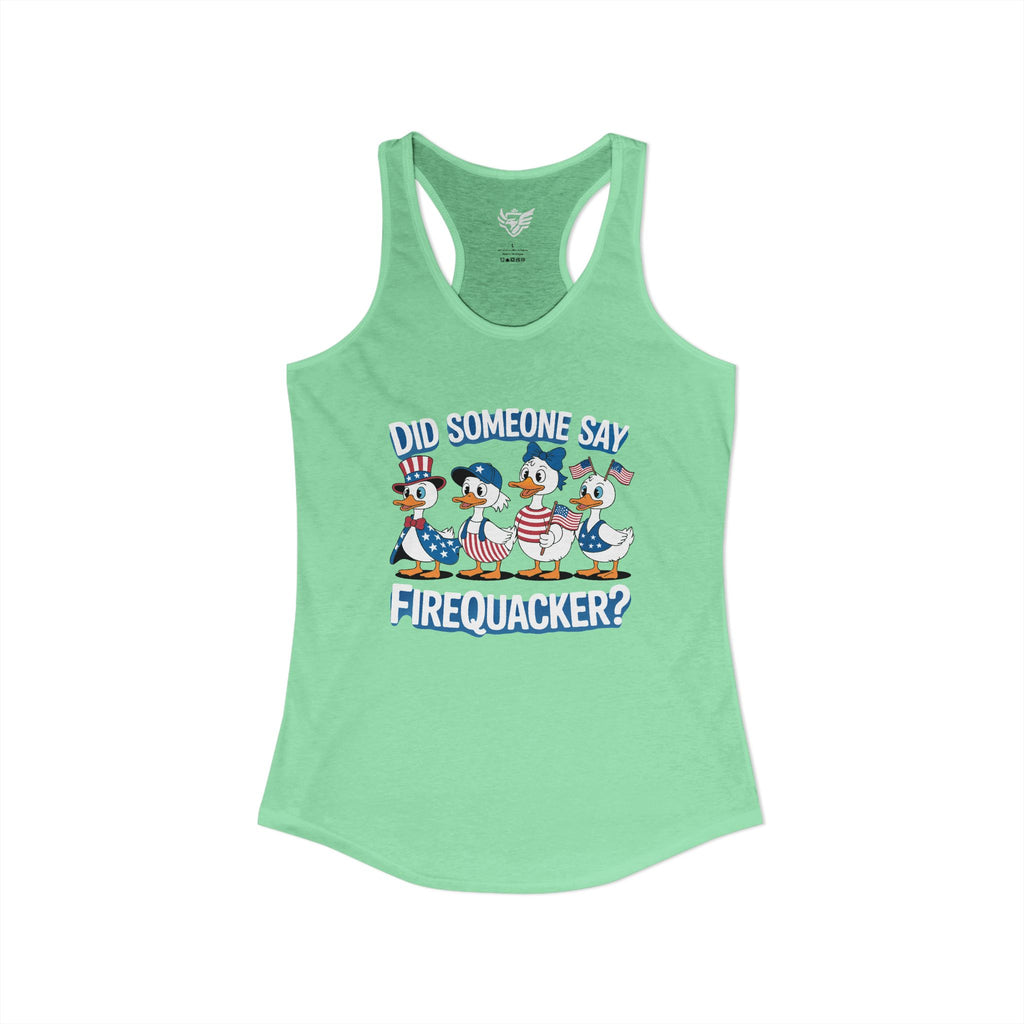 Firequackers Ideal Racerback Tank