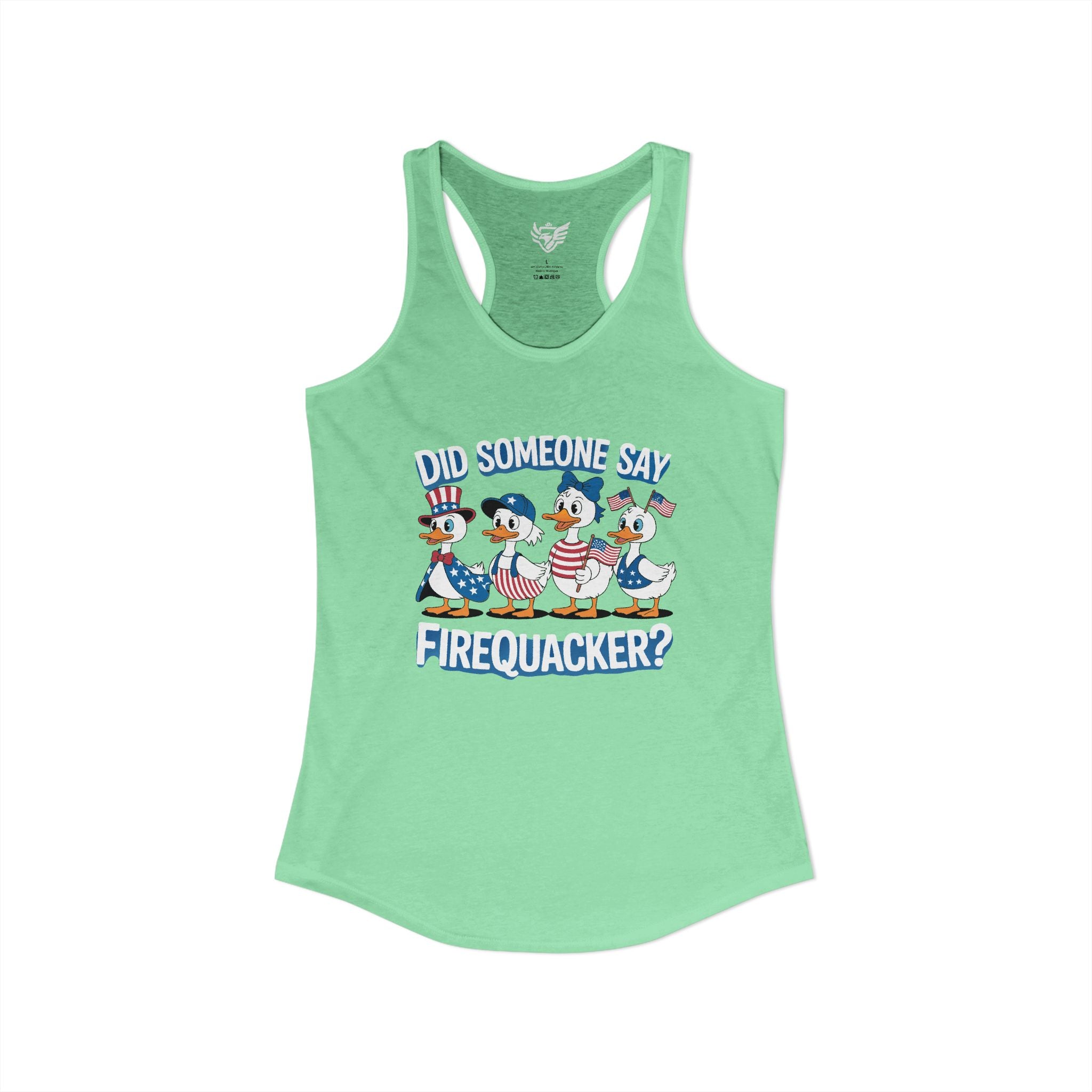 Firequackers Ideal Racerback Tank