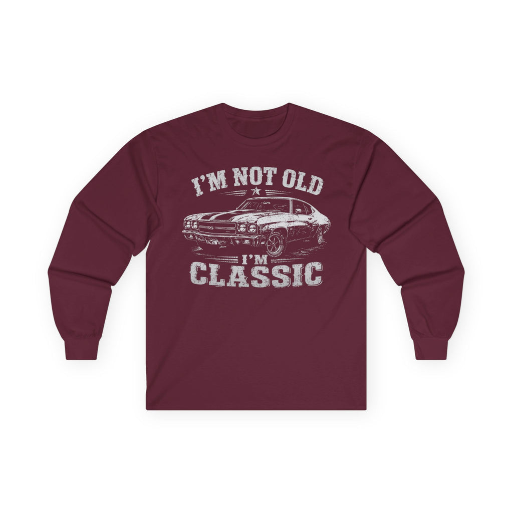 Not Old, Classic Cotton Long Sleeve Tee