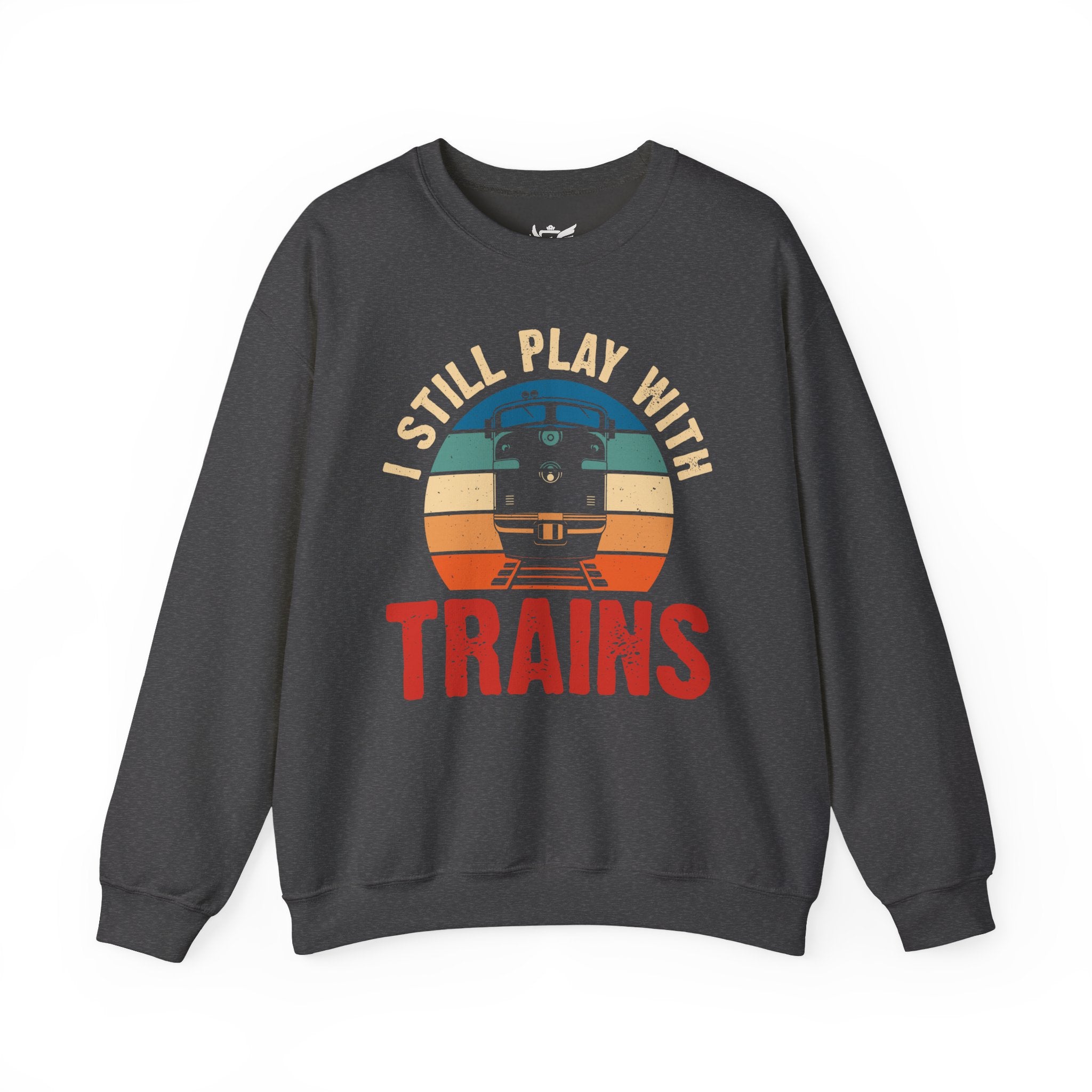 I Still Play With Trains Heavy Blend™ Crewneck Sweatshirt