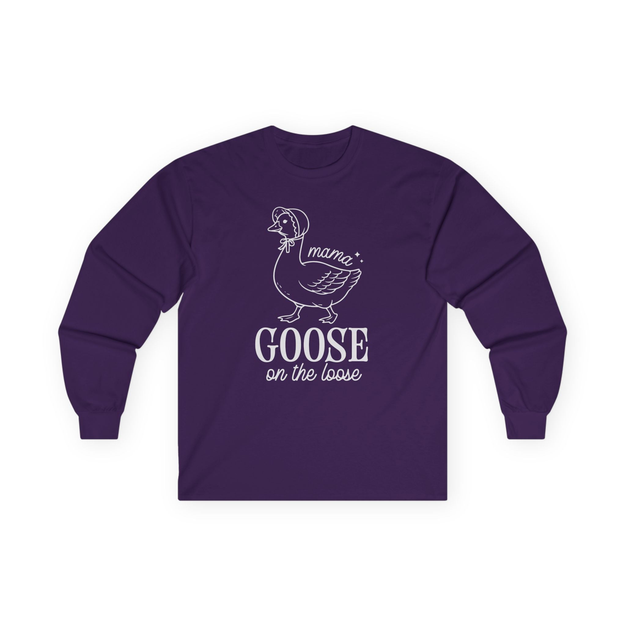 Mama Goose on the Loose Cotton Long Sleeve Tee