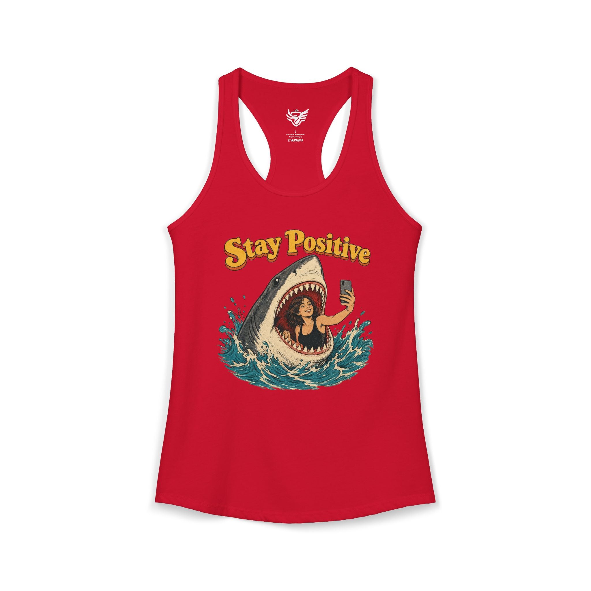 Stay Positive Ideal Racerback Tank