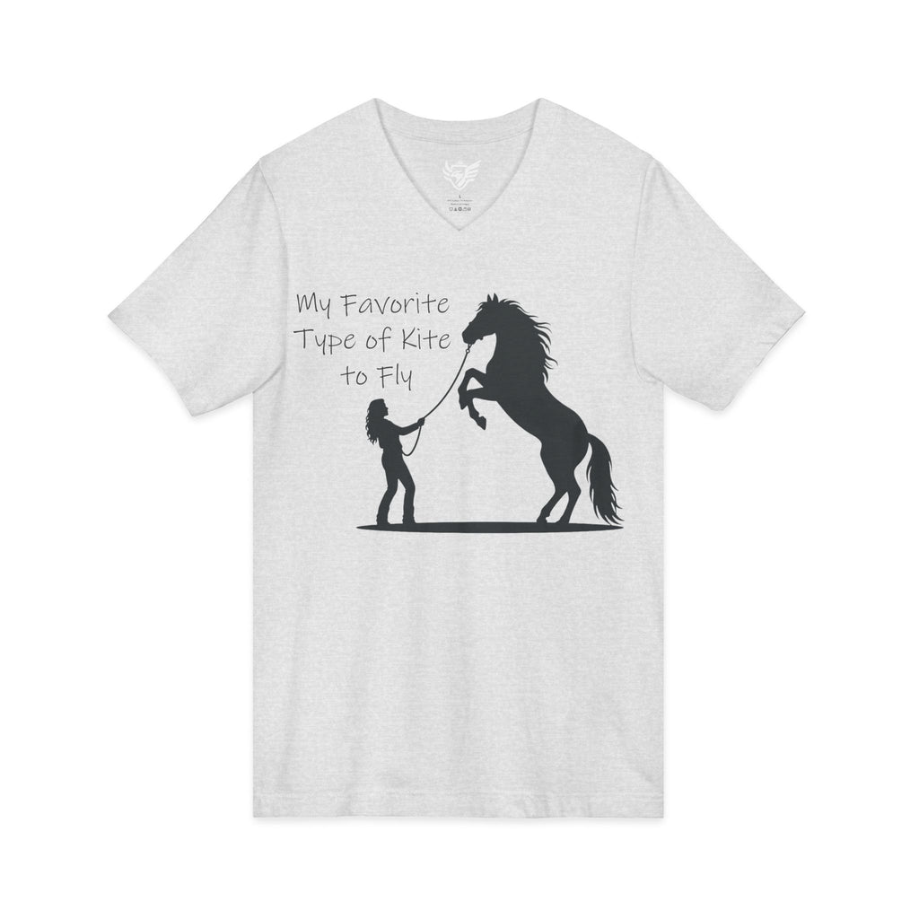 My Favorite Type of Kite Jersey Short Sleeve V-Neck Tee