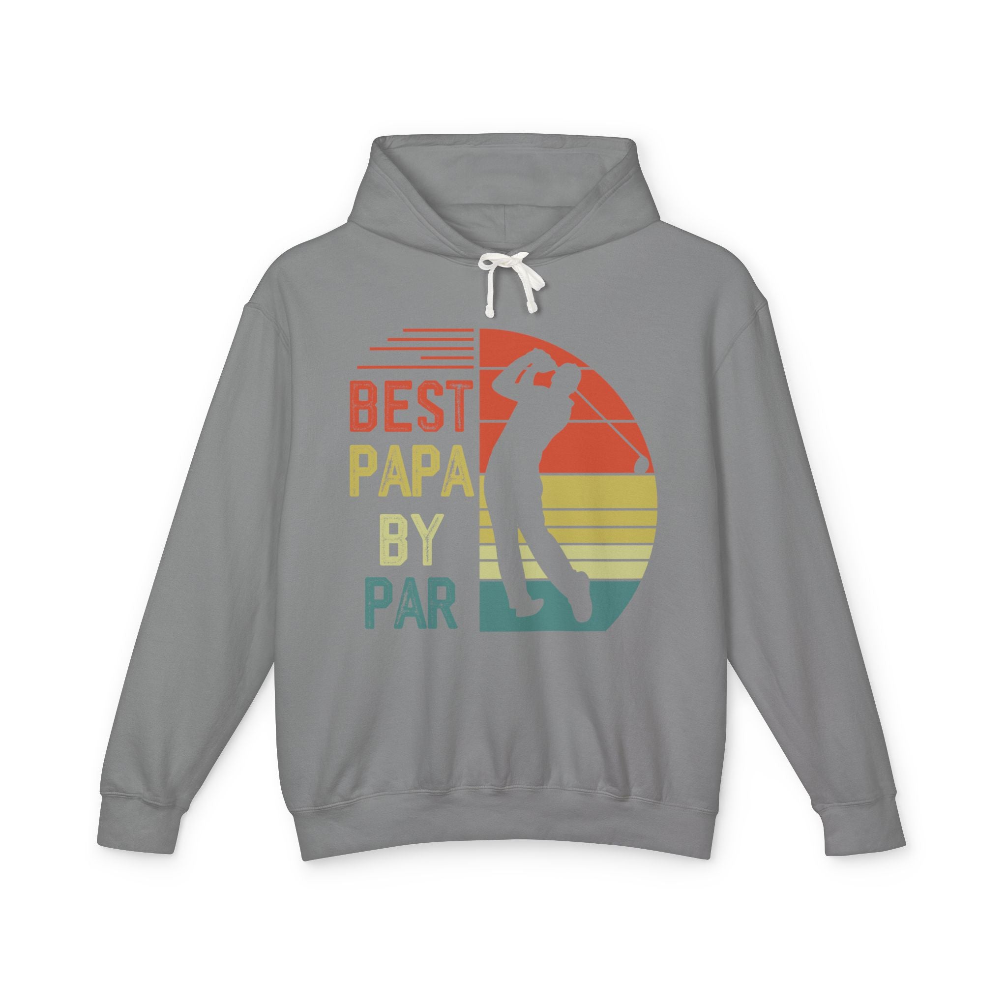 Best Papa By Par Lightweight Hooded Sweatshirt