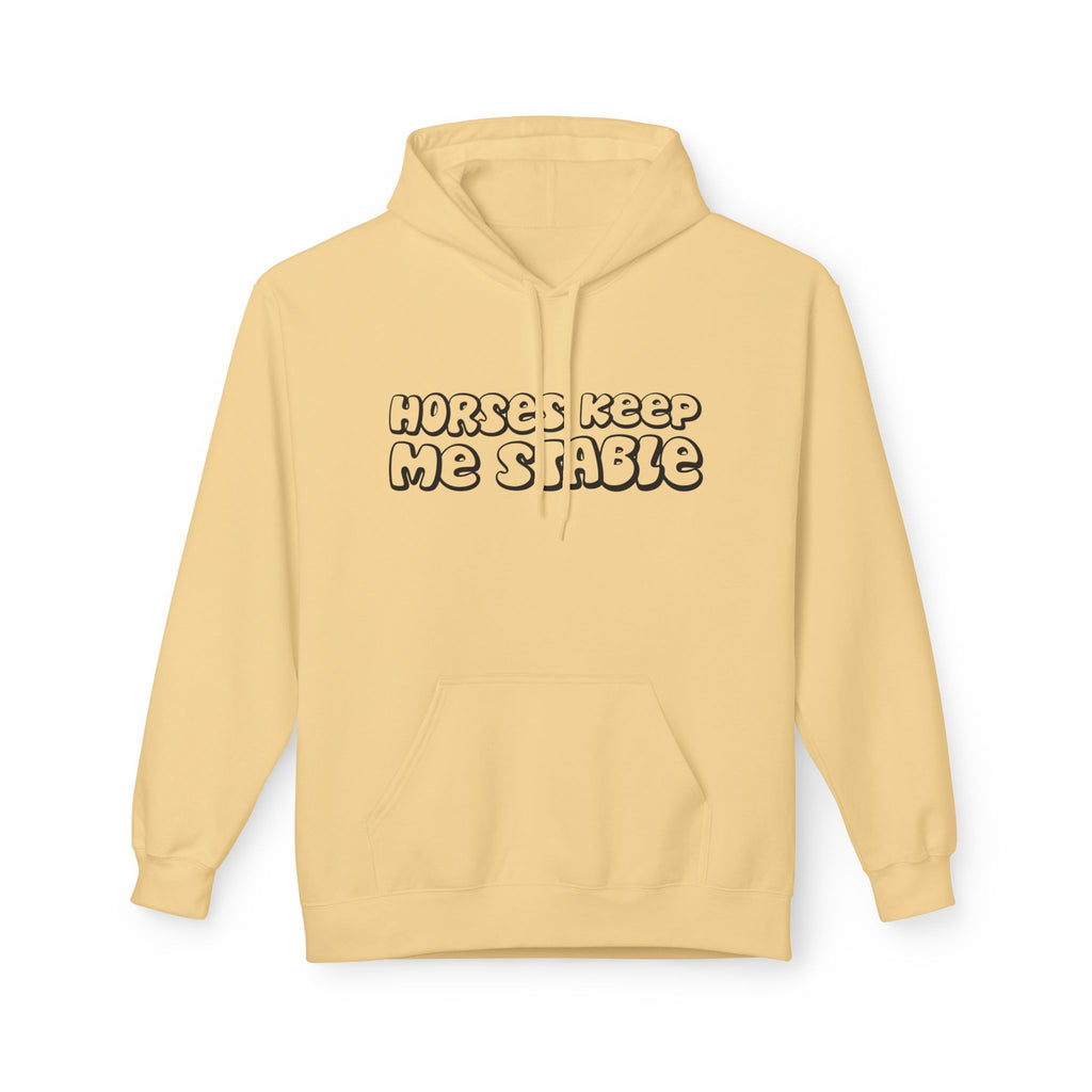 Horses Keep Me Stable Midweight Softstyle Fleece Hoodie