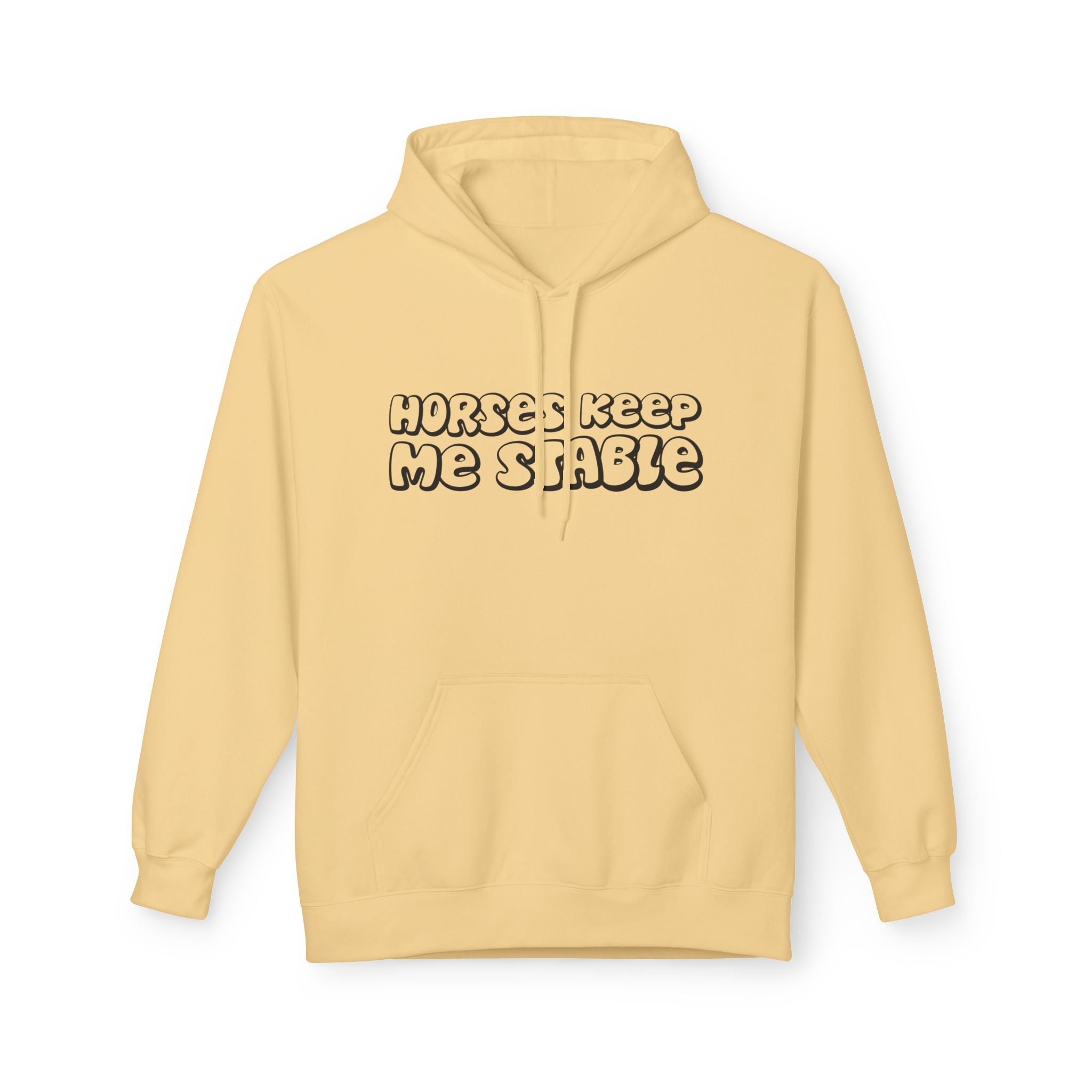 Horses Keep Me Stable Midweight Softstyle Fleece Hoodie