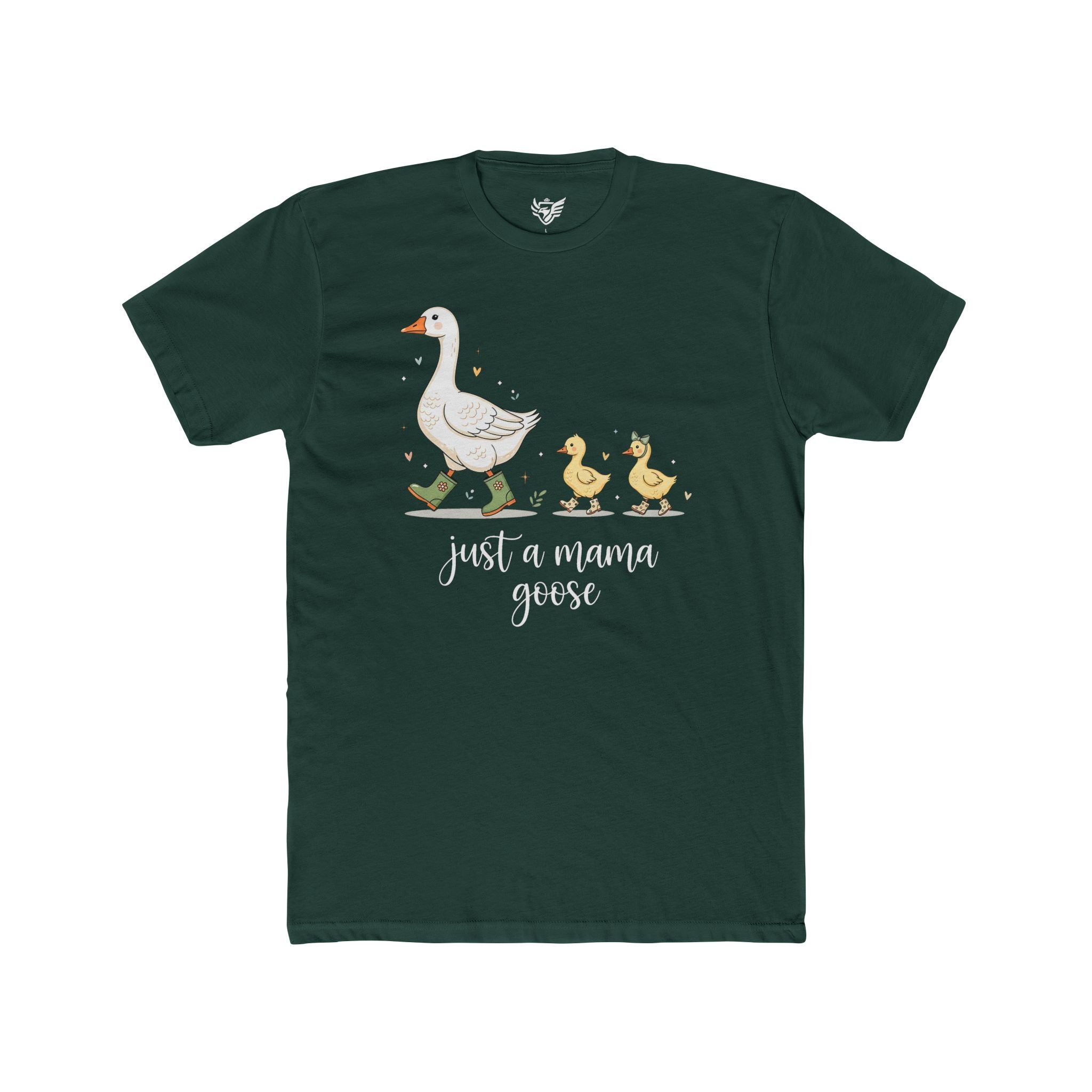Just A Momma Goose Cotton Crew Tee