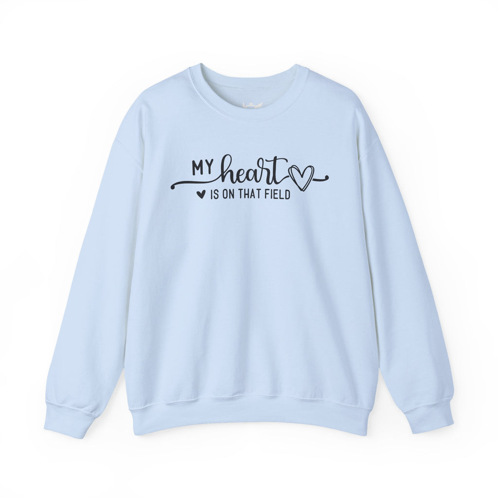 My Heart is on that Field Heavy Blend™ Crewneck Sweatshirt