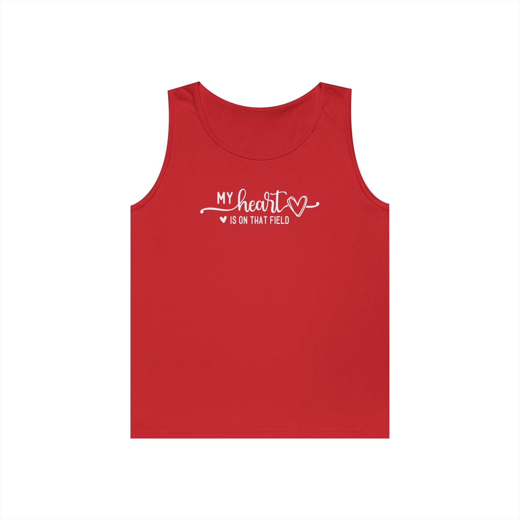 My Heart is on that Field Heavy Cotton Tank Top