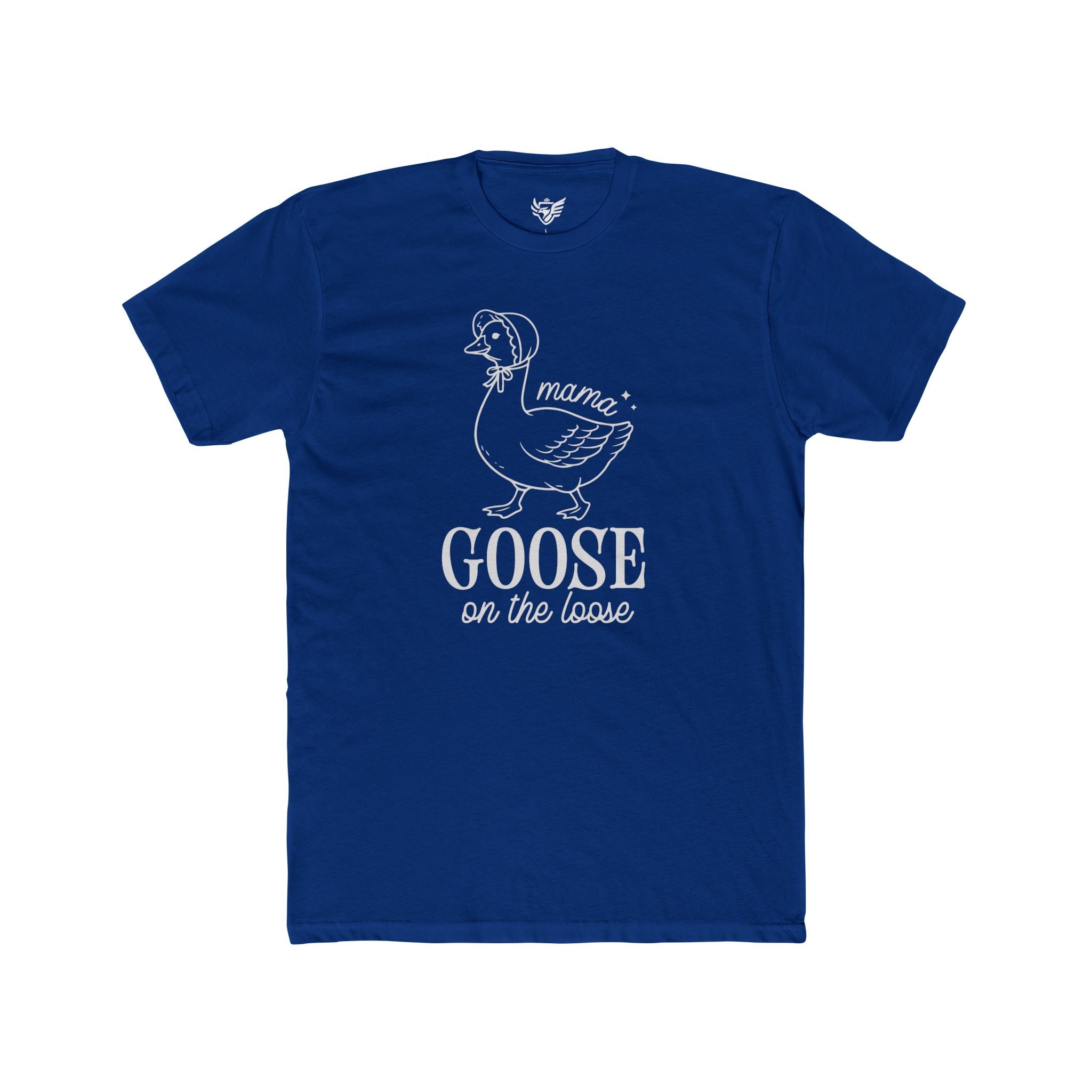 Mama Goose On The Loose Cotton Crew Tee