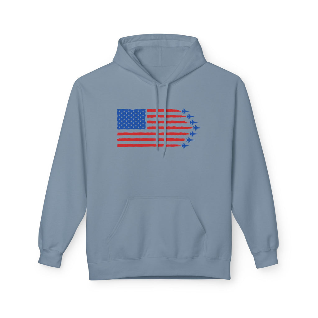 USA Jet Flag Midweight Softstyle Fleece Hoodie