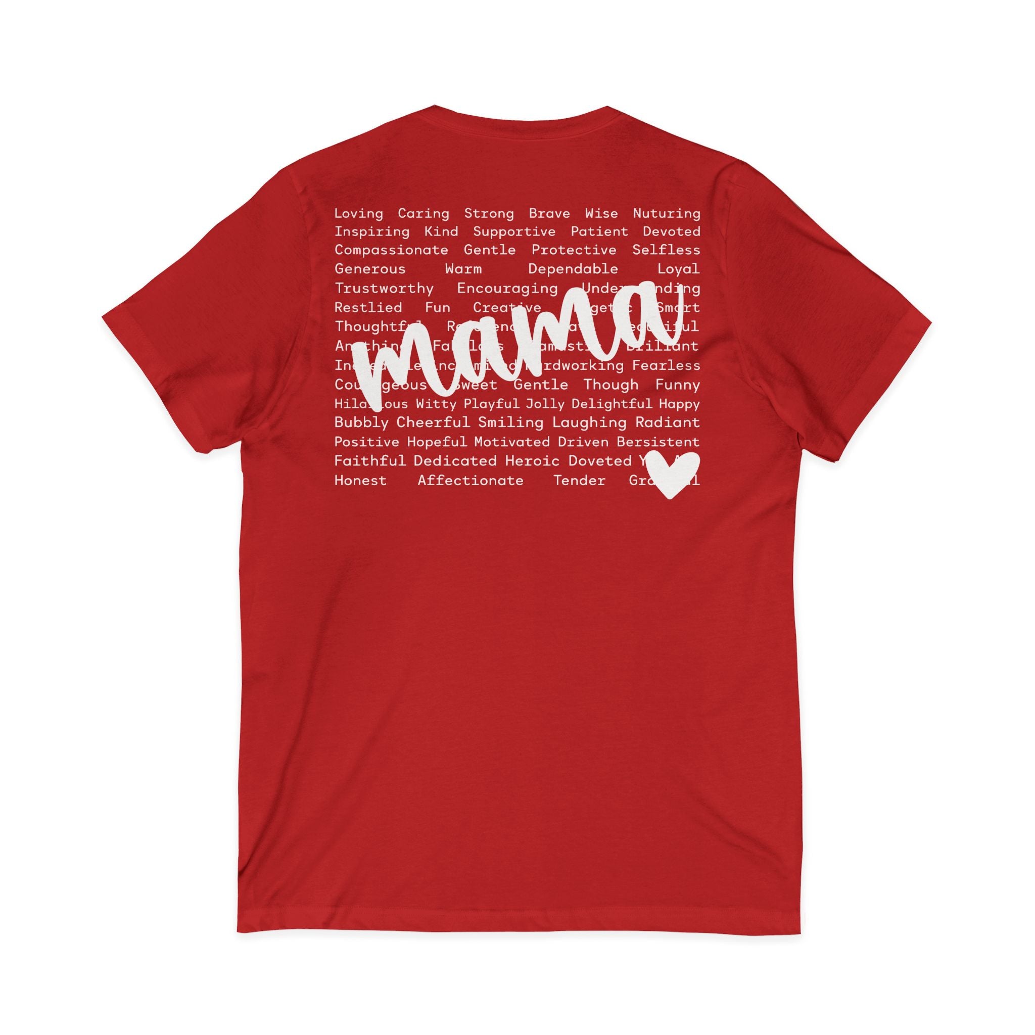 Mama Jersey Short Sleeve V-Neck Tee