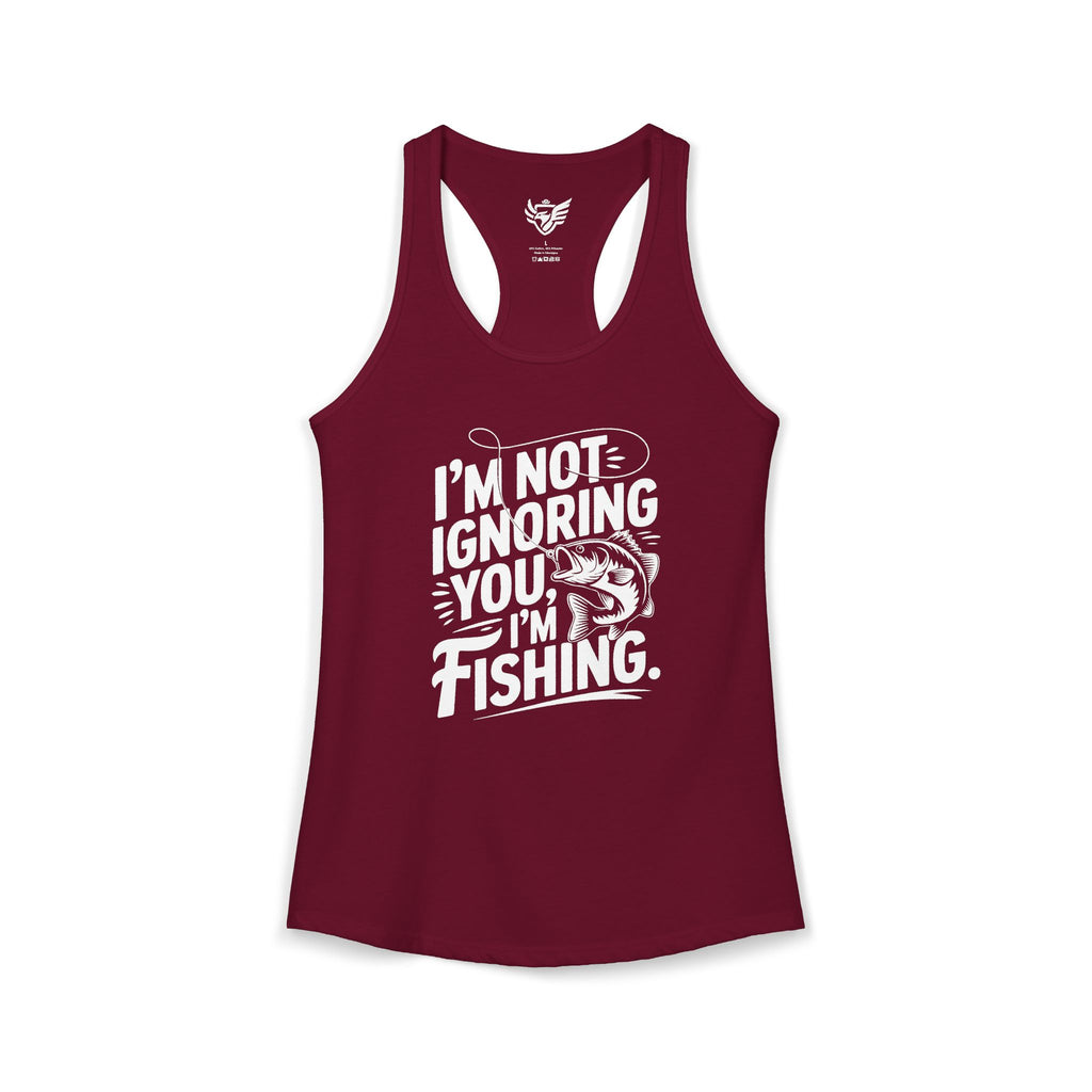 I'm Not Ignoring You Ideal Racerback Tank