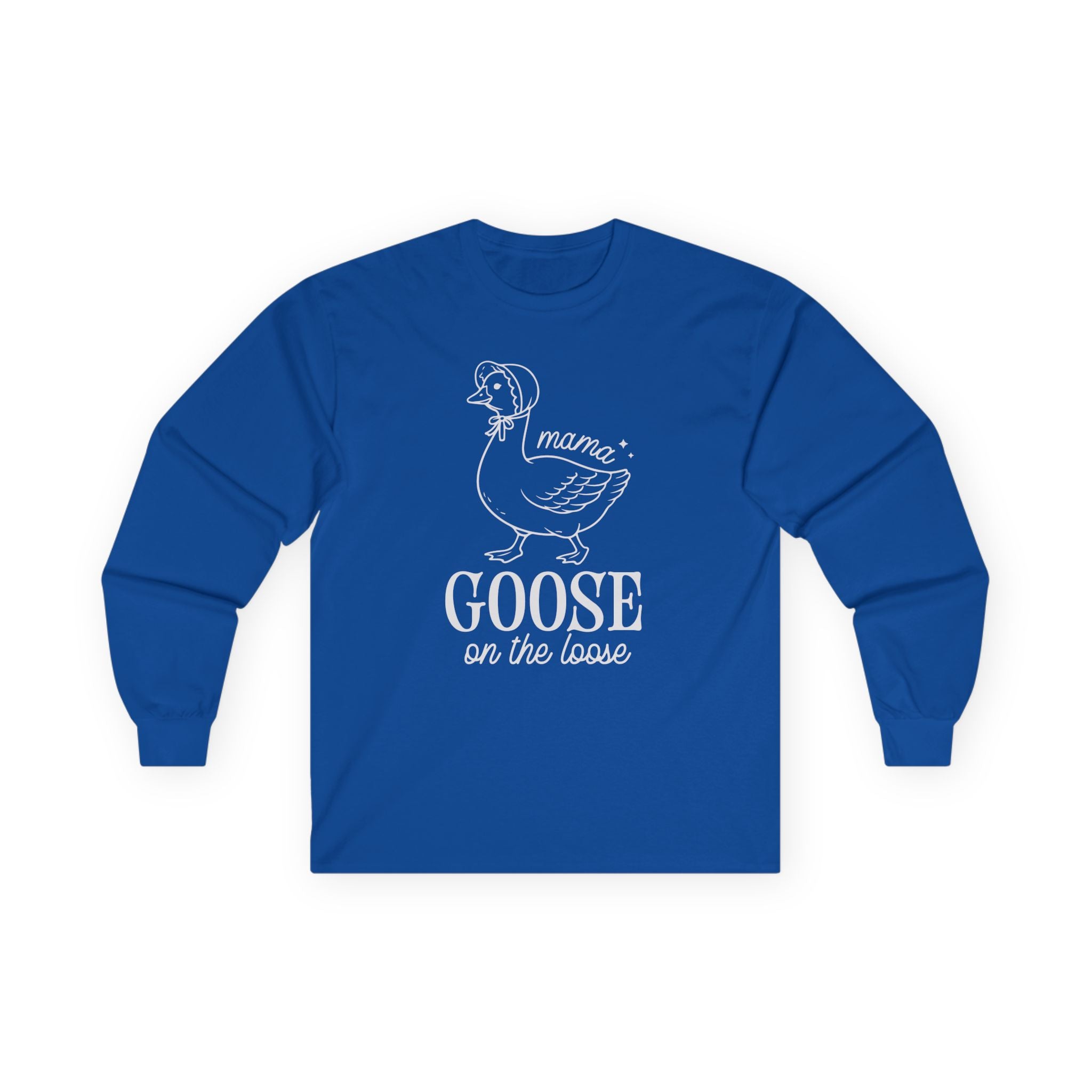 Mama Goose on the Loose Cotton Long Sleeve Tee