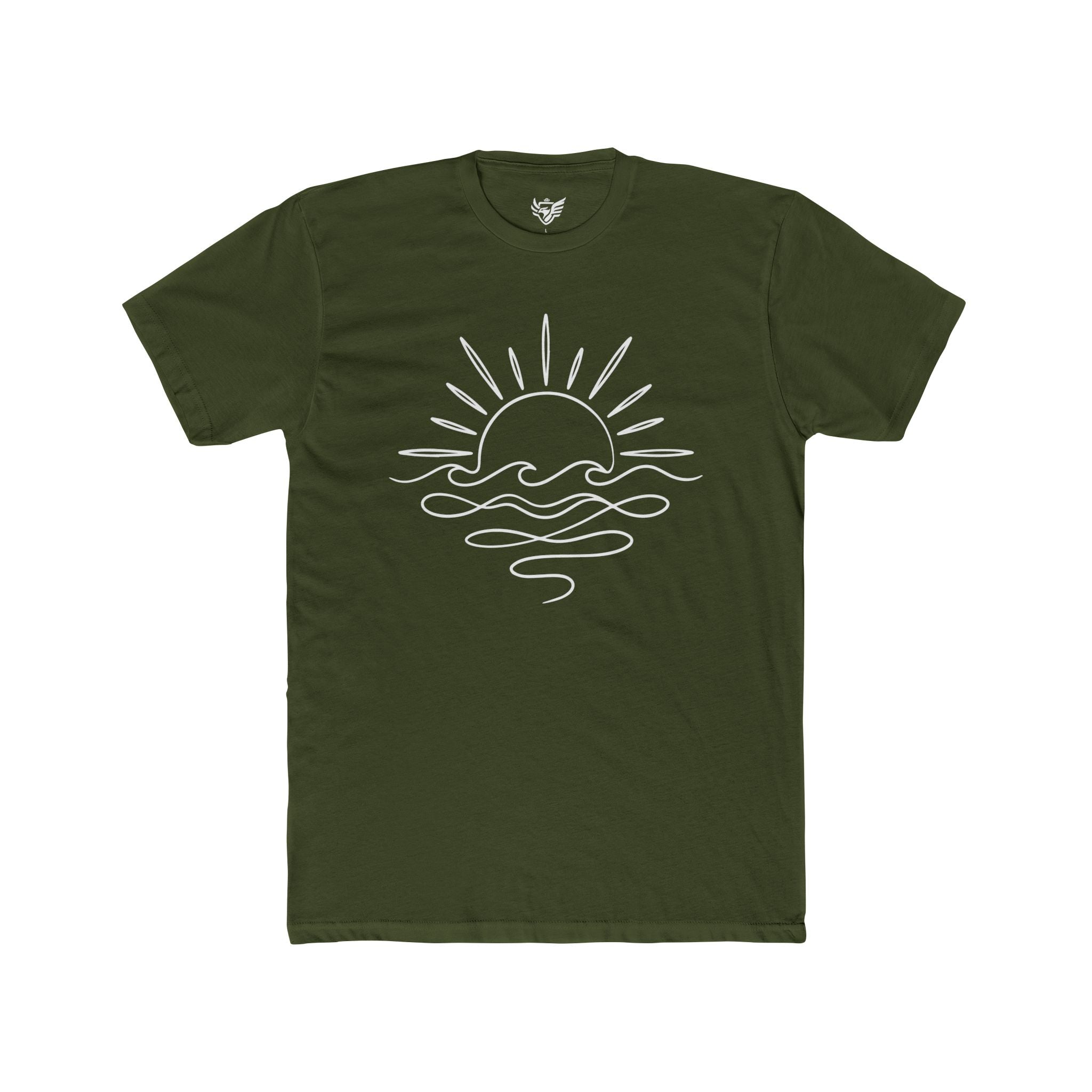 Sunny Sea Cotton Crew Tee