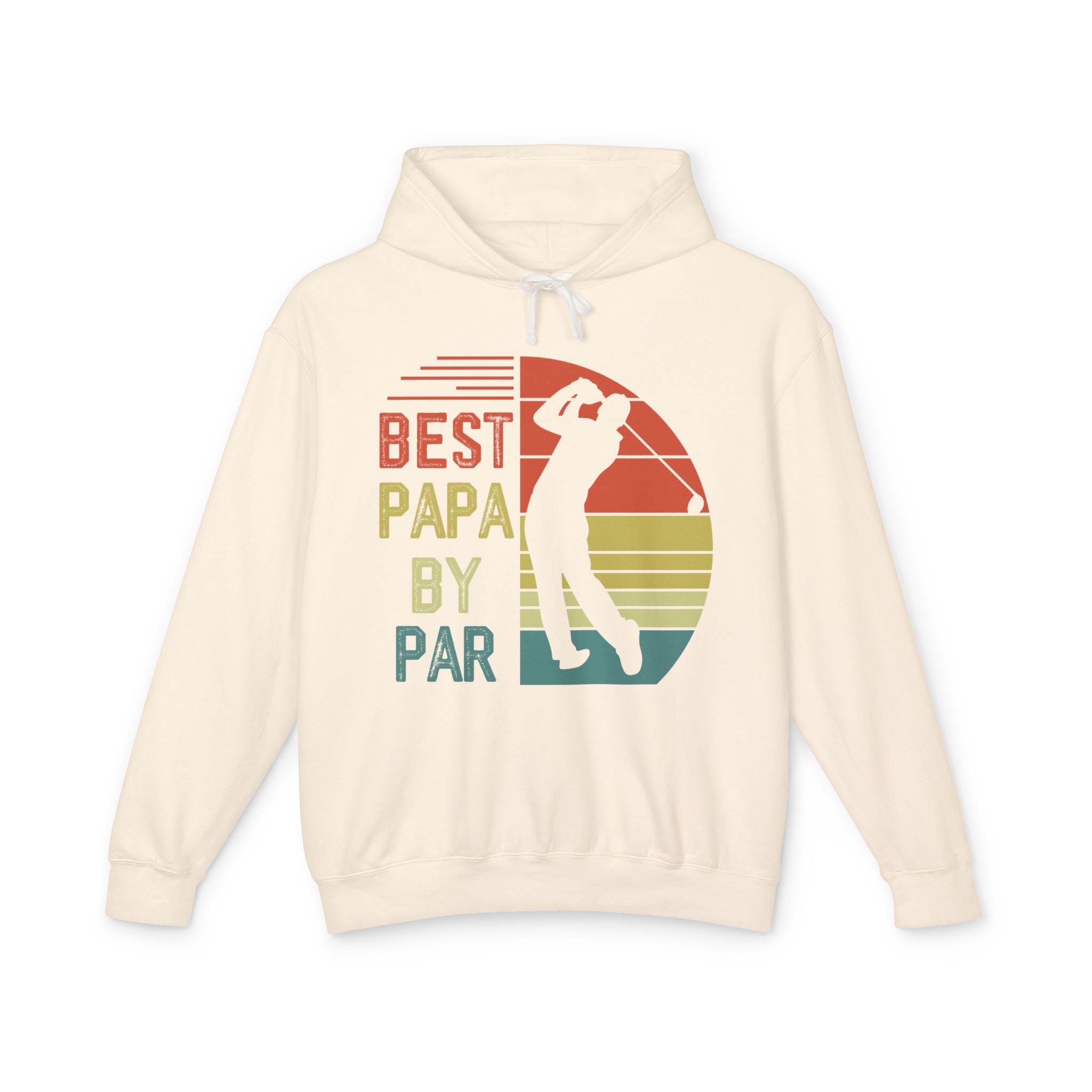 Best Papa By Par Lightweight Hooded Sweatshirt