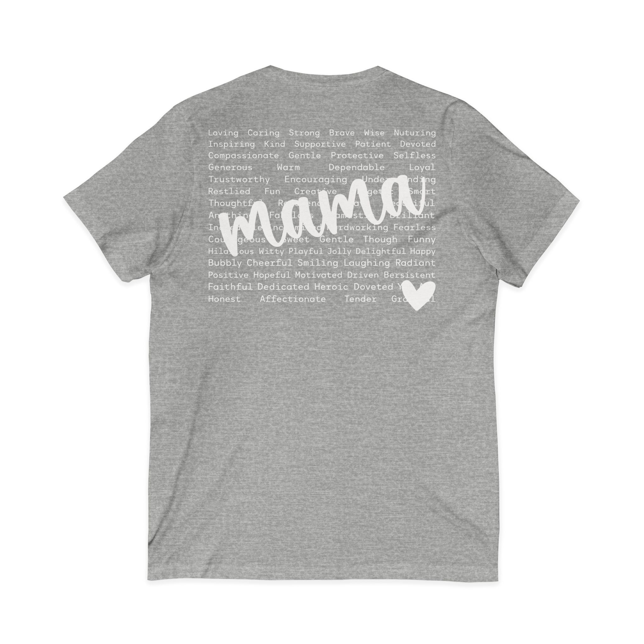 Mama Jersey Short Sleeve V-Neck Tee
