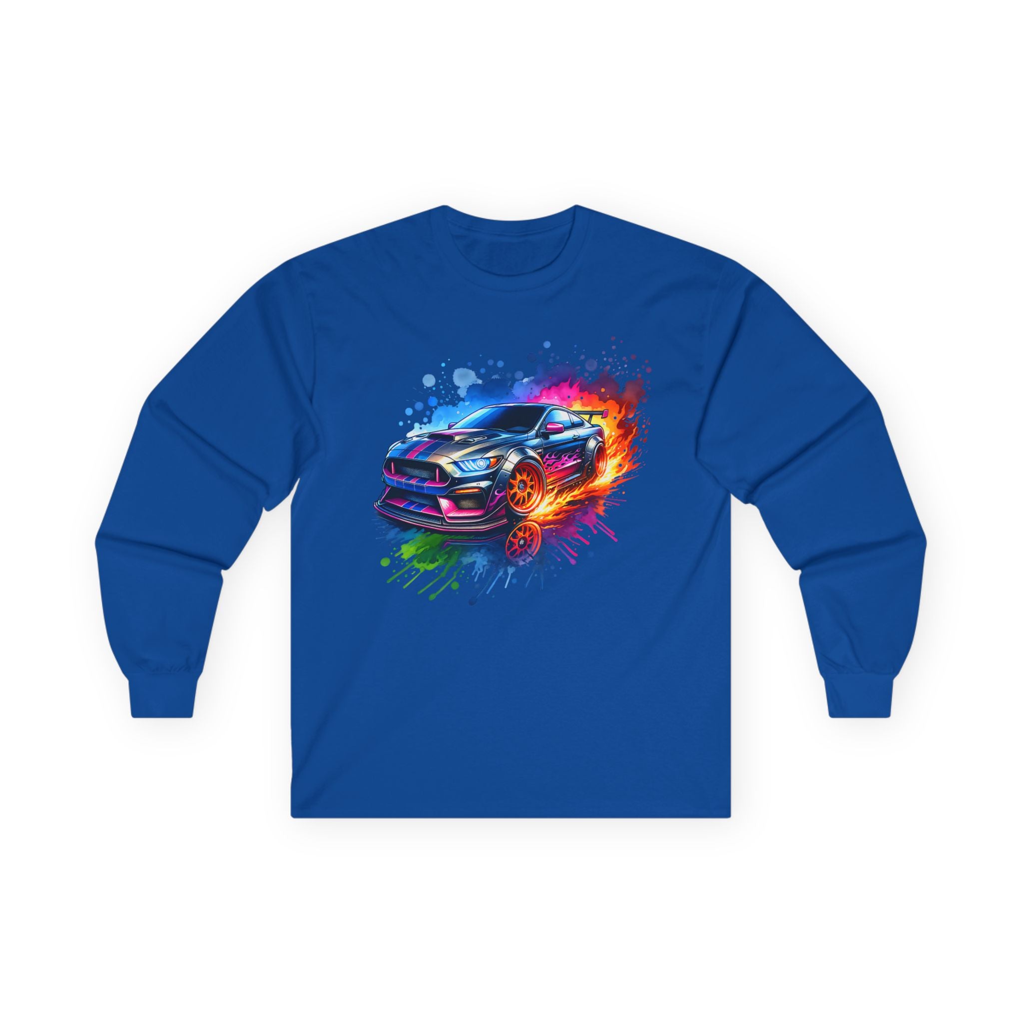 Colorblast Vroom Cotton Long Sleeve Tee