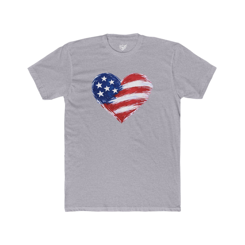 Heart Flag Cotton Crew Tee