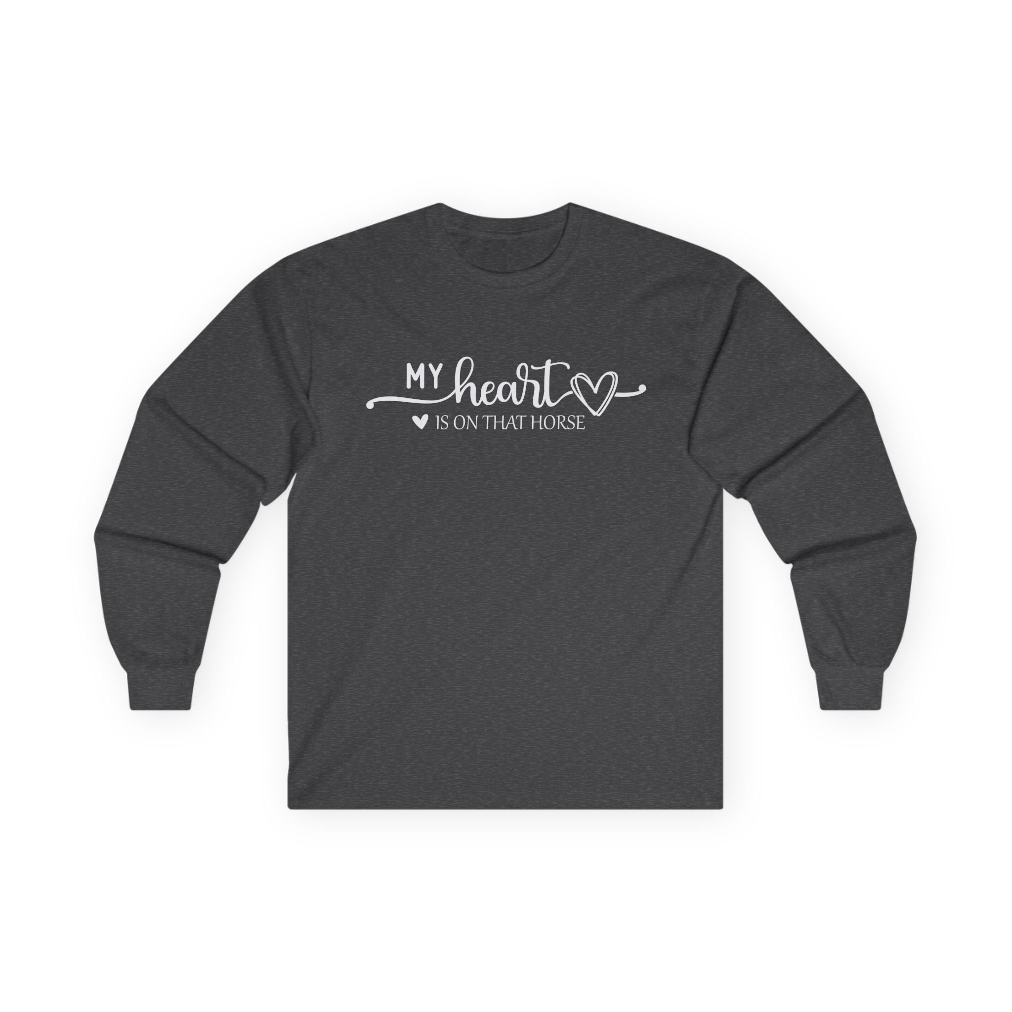 Heart on Horse Cotton Long Sleeve Tee