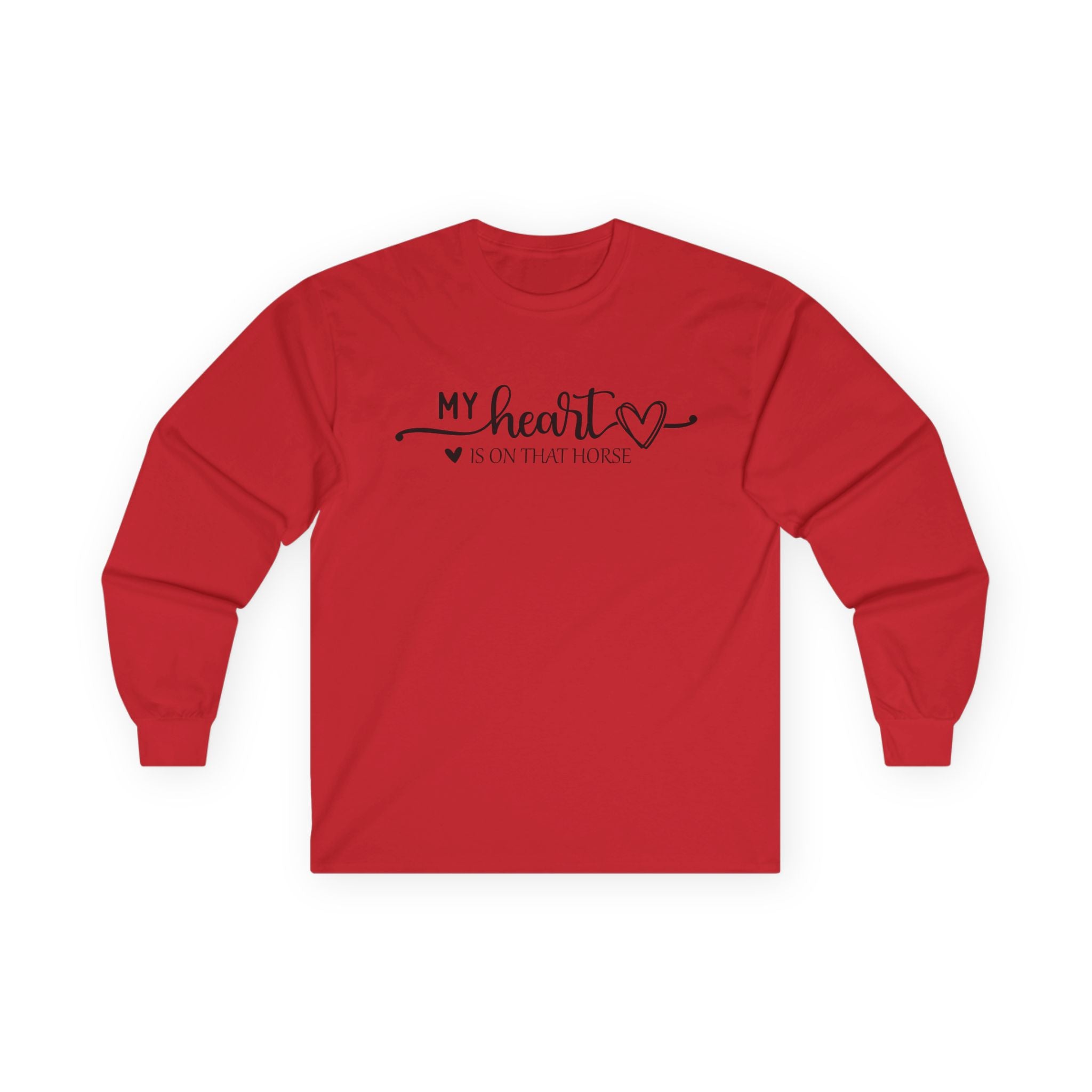 Heart on Horse Cotton Long Sleeve Tee