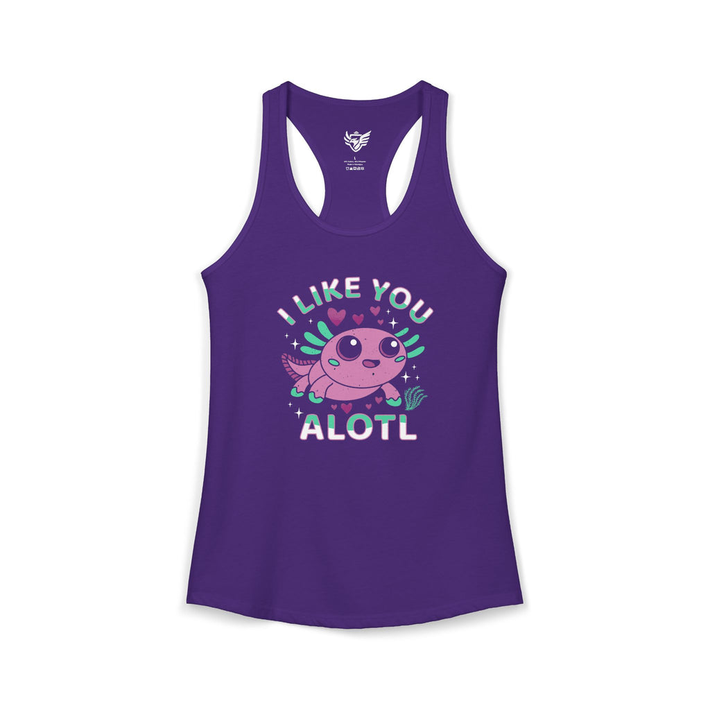 I Like You Alotl Ideal Racerback Tank