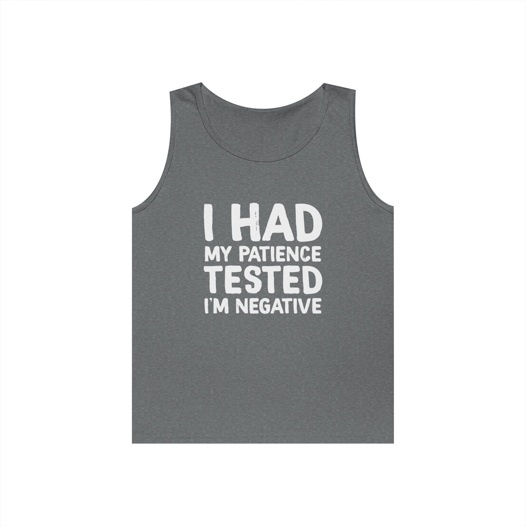 Negative For Patience Heavy Cotton Tank Top