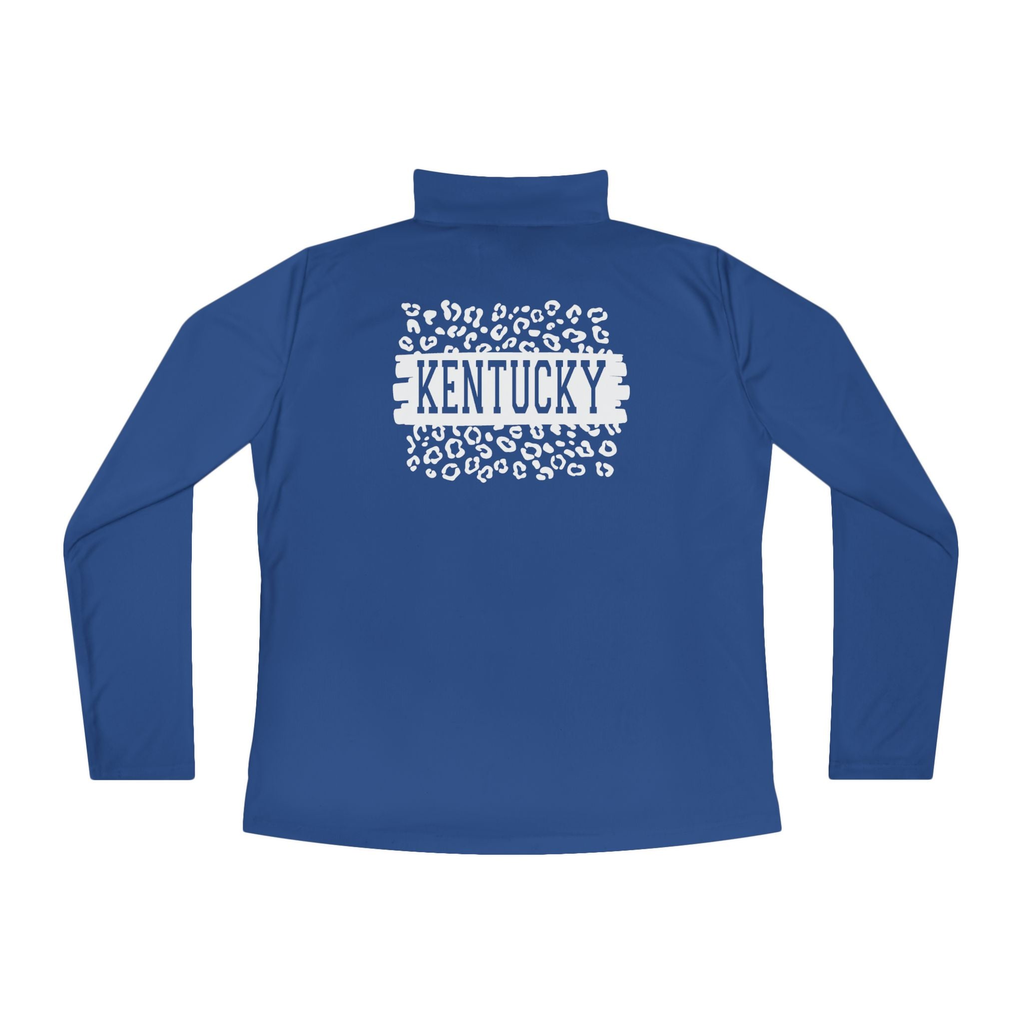 Ladies KY Leopard Quarter-Zip Pullover