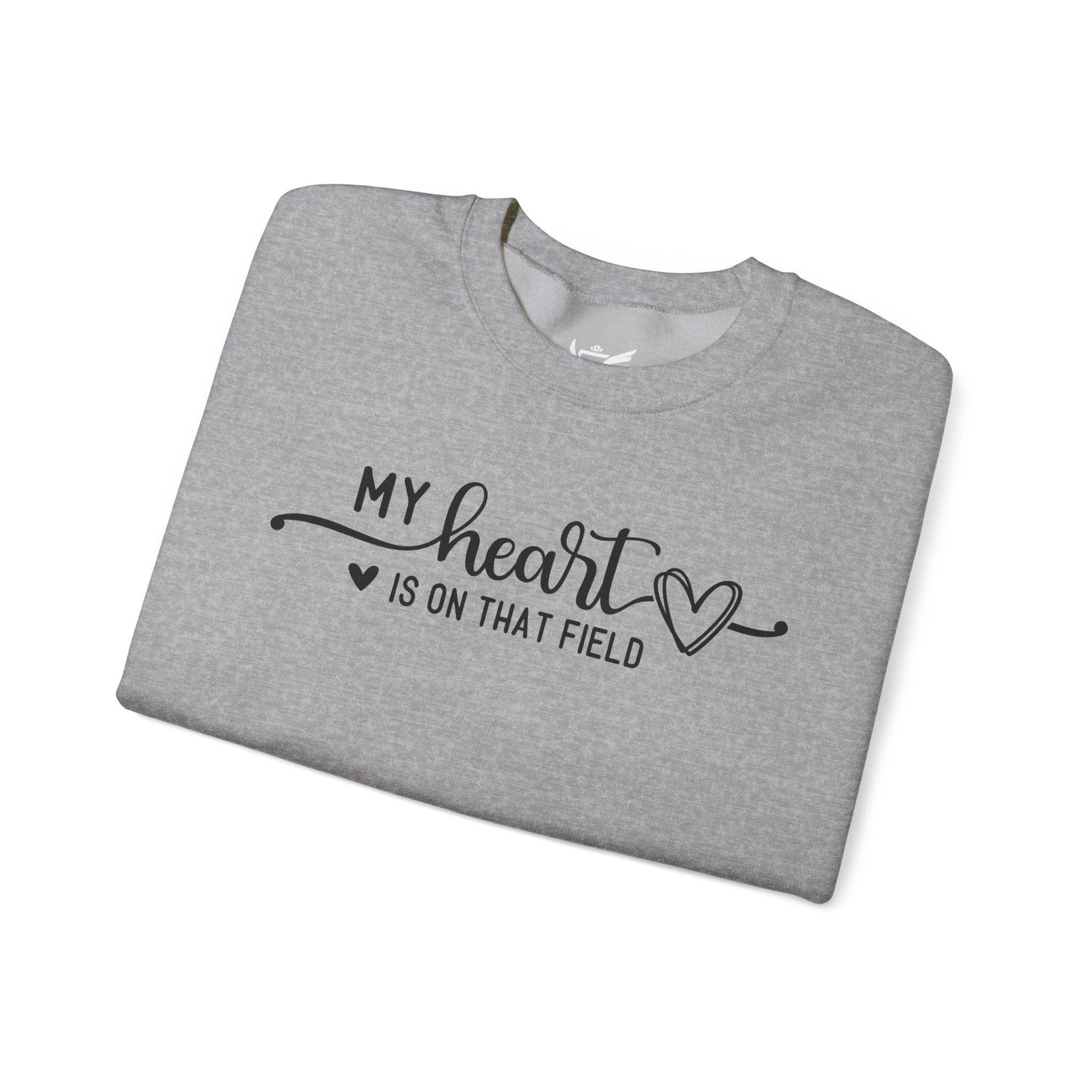 My Heart is on that Field Heavy Blend™ Crewneck Sweatshirt