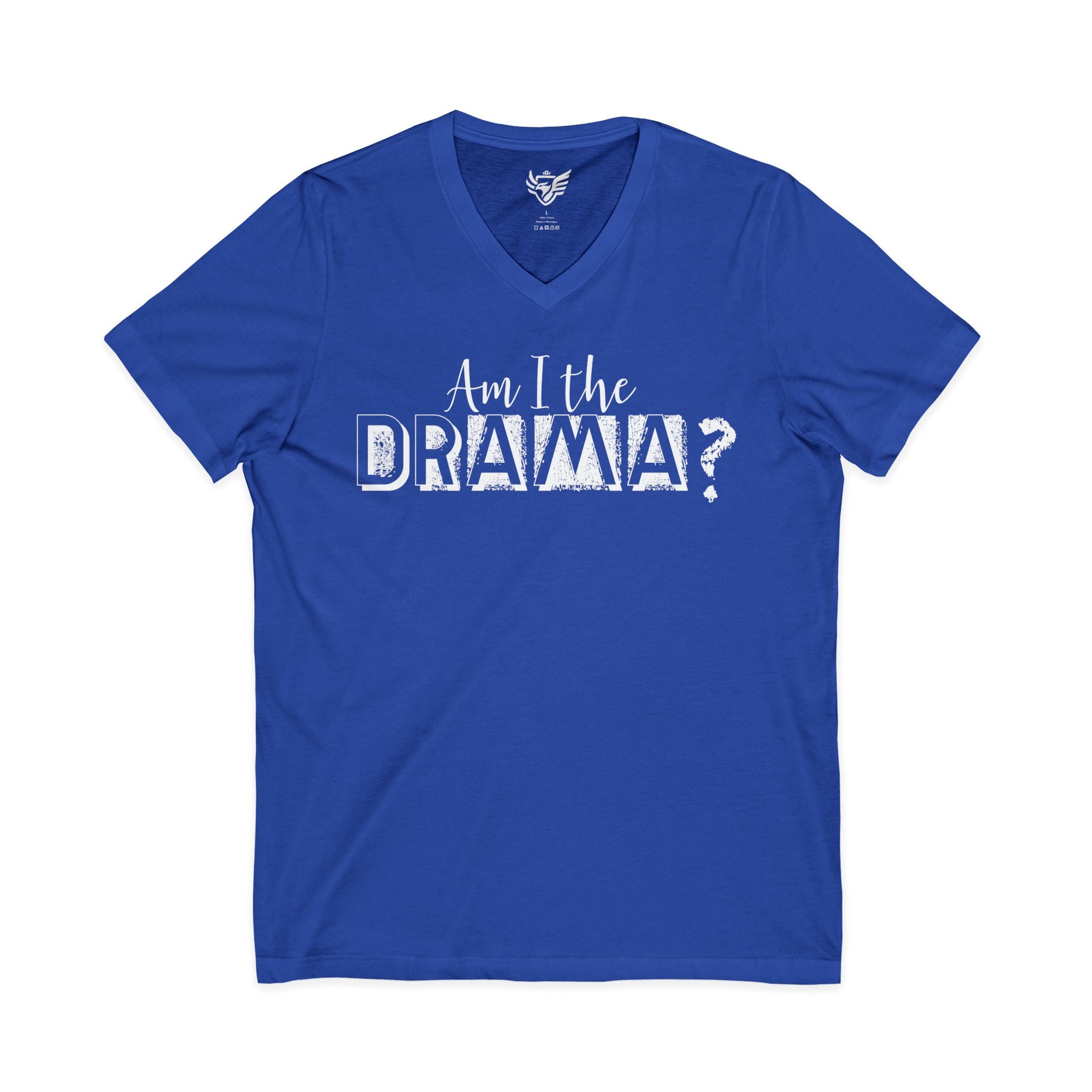 Drama Jersey Short Sleeve V-Neck Tee