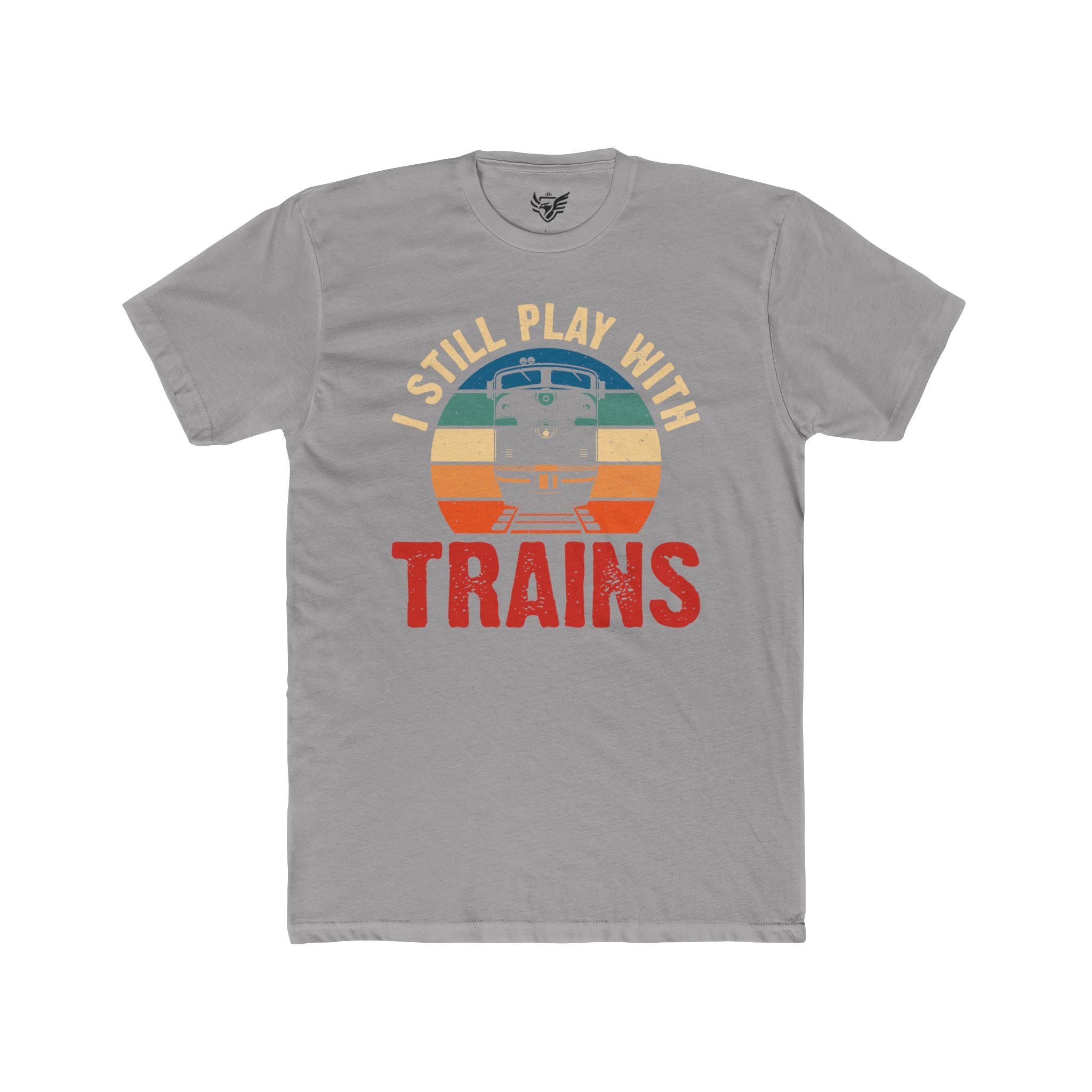 I Still Play With Trains Cotton Crew Tee