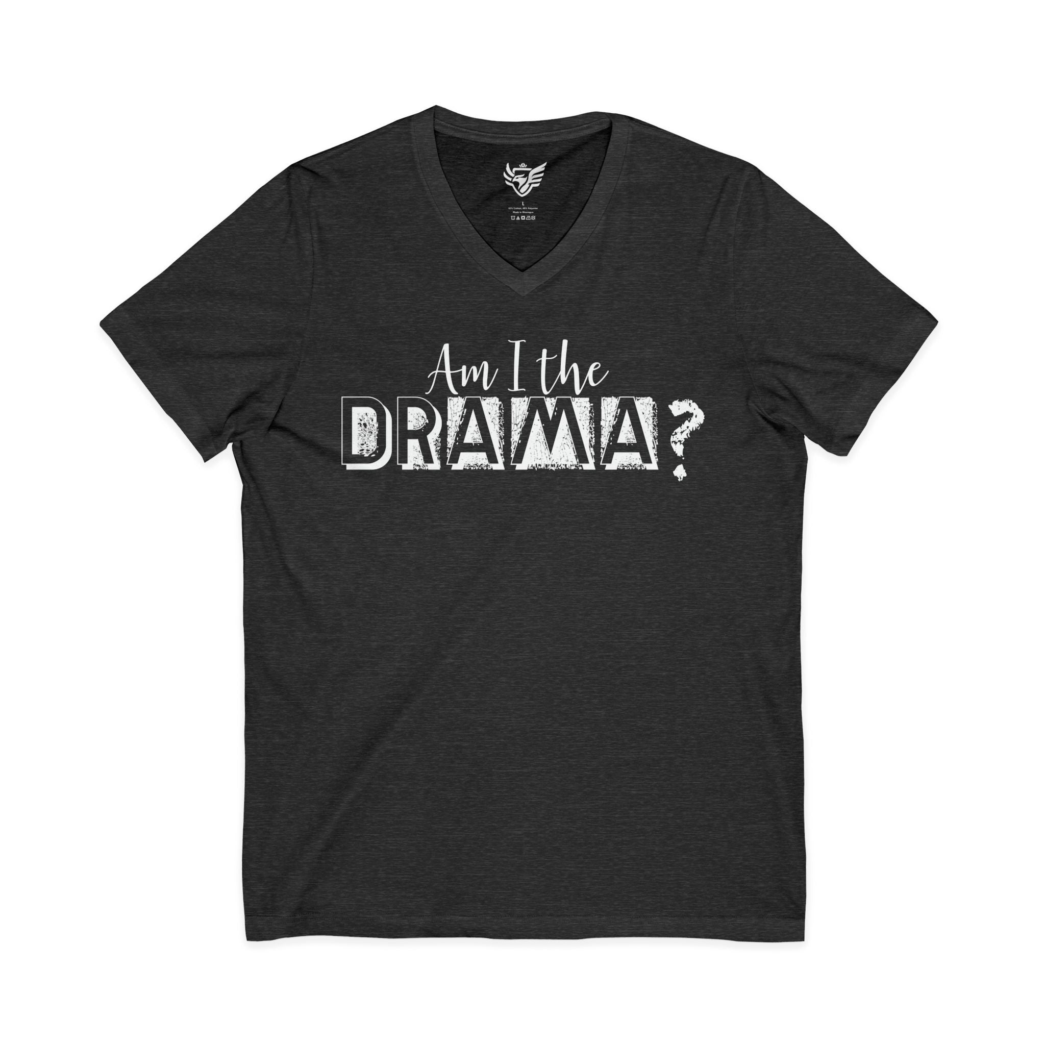 Drama Jersey Short Sleeve V-Neck Tee