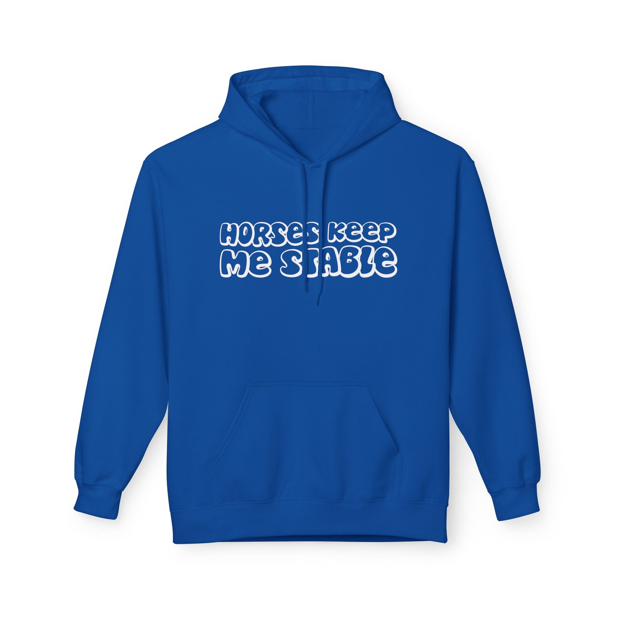 Horses Keep Me Stable Midweight Softstyle Fleece Hoodie