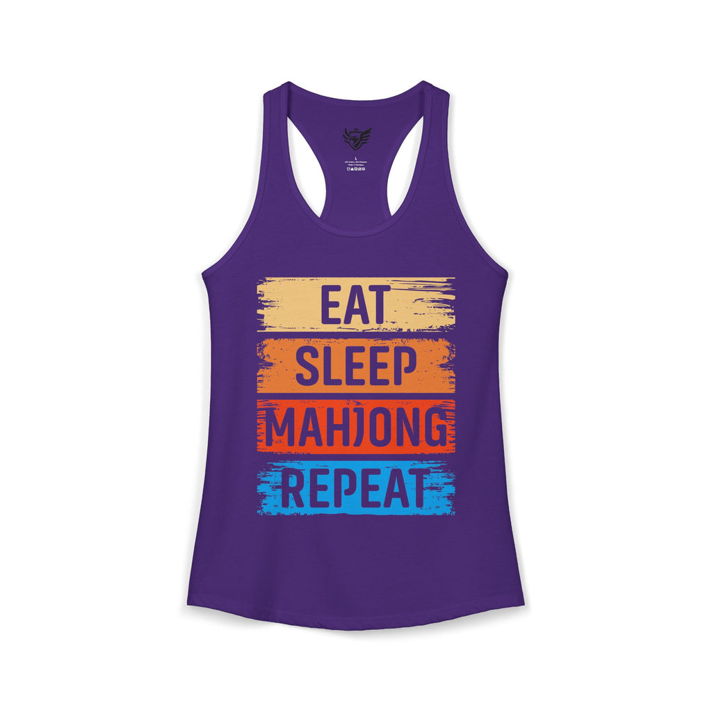 Eat Sleep Mahjong Repeat Ideal Racerback Tank