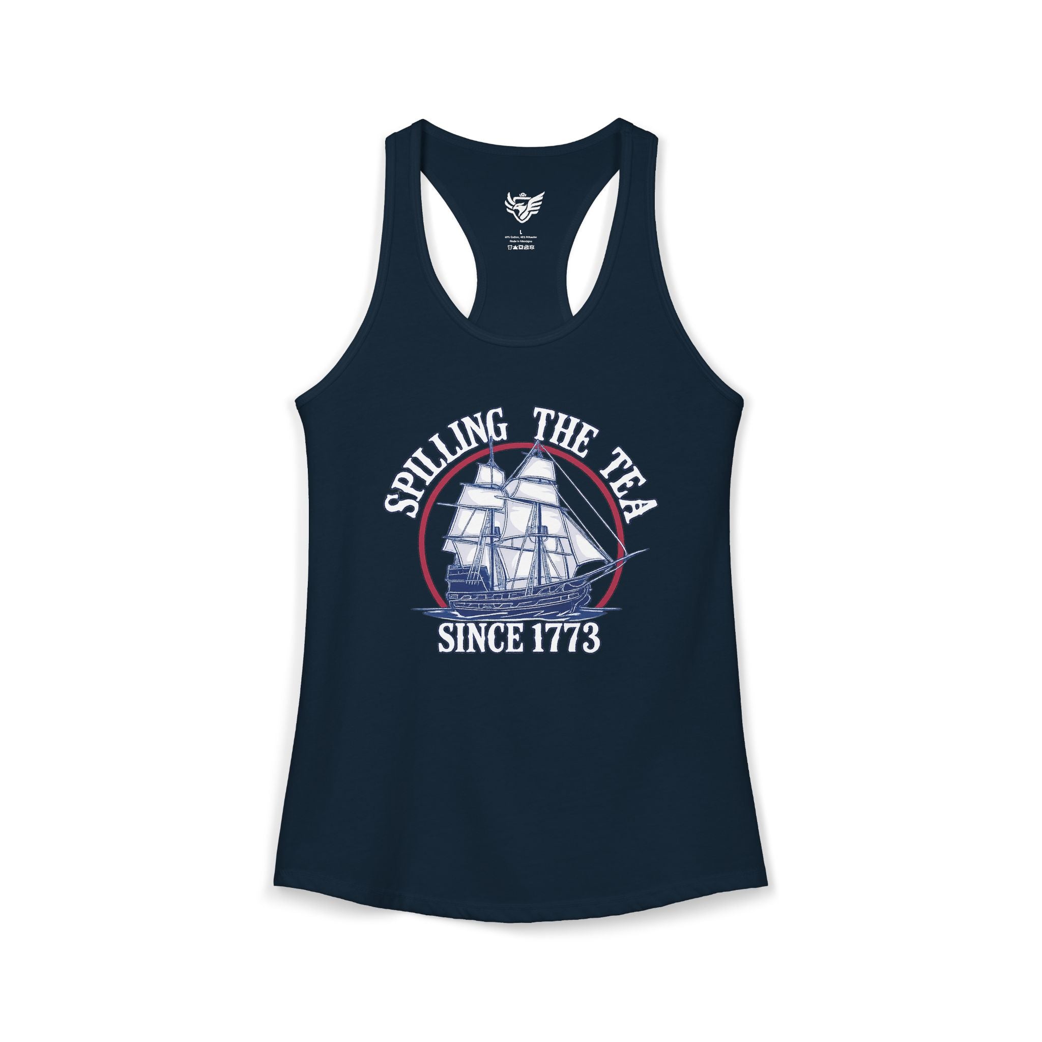 Spilling The Tea Ideal Racerback Tank