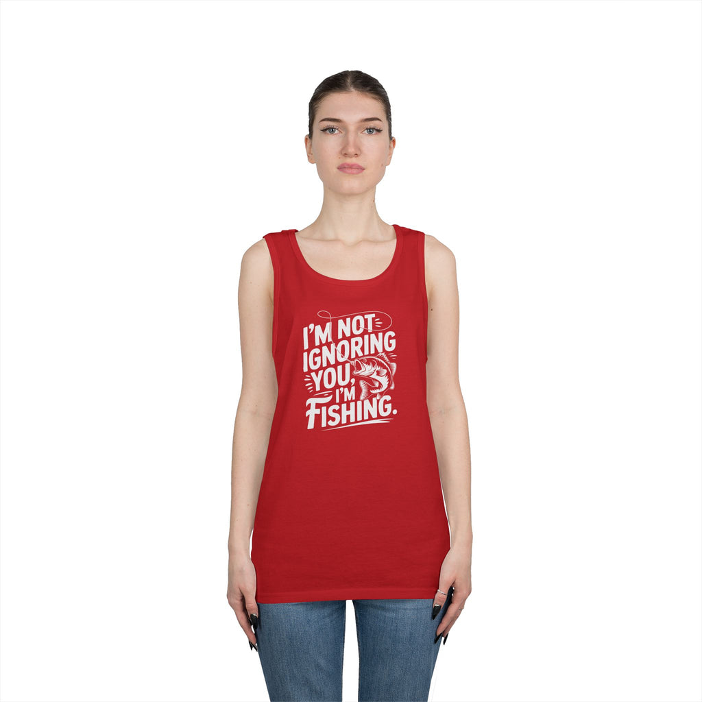 I'm Not Ignoring You Heavy Cotton Tank Top