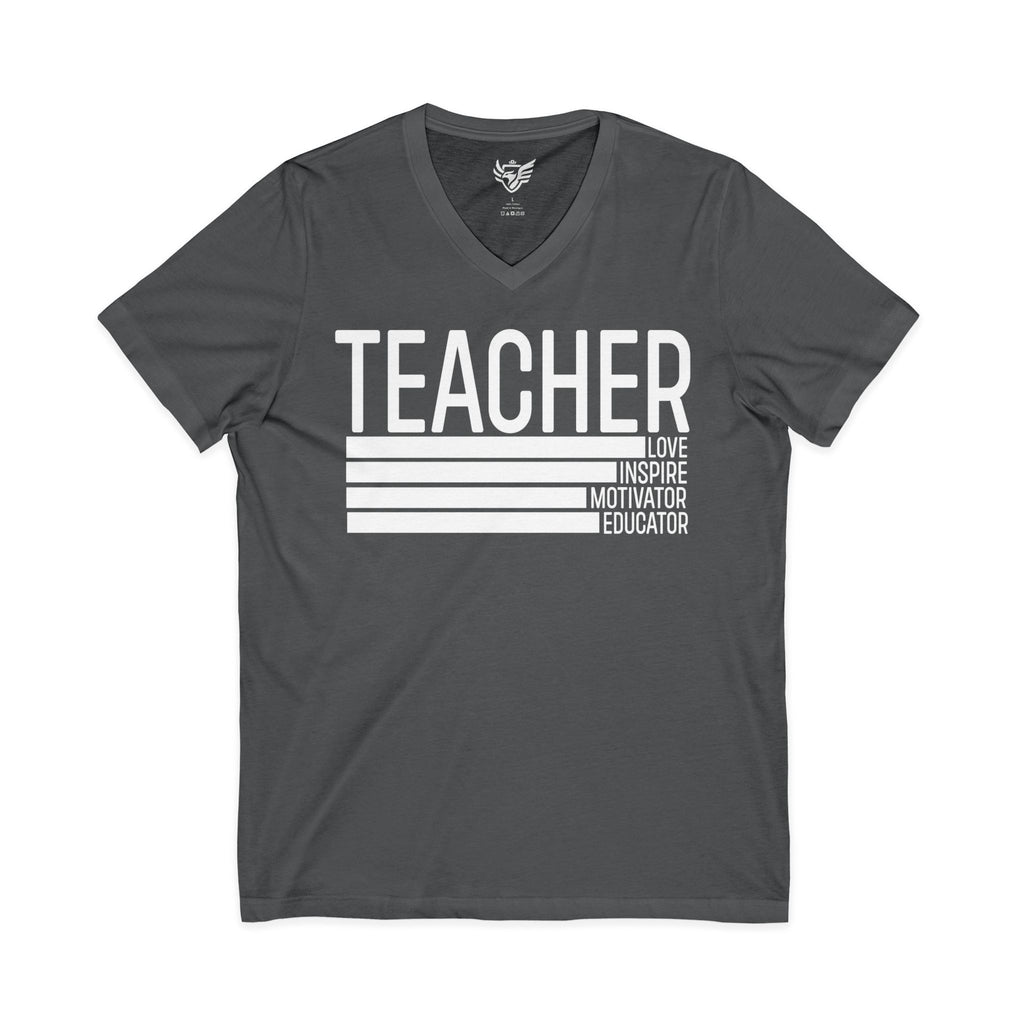 Teacher Jersey Short Sleeve V-Neck Tee