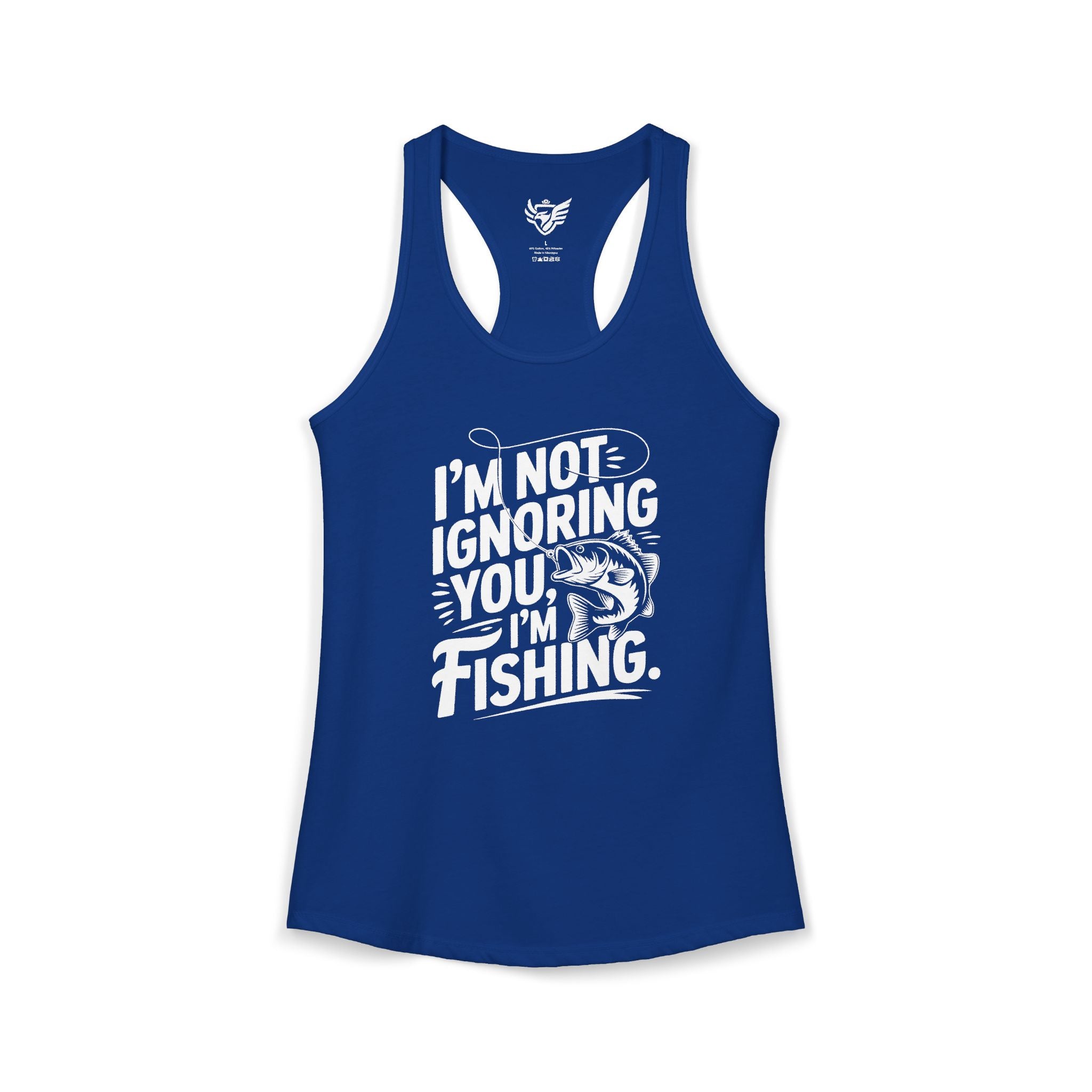 I'm Not Ignoring You Ideal Racerback Tank