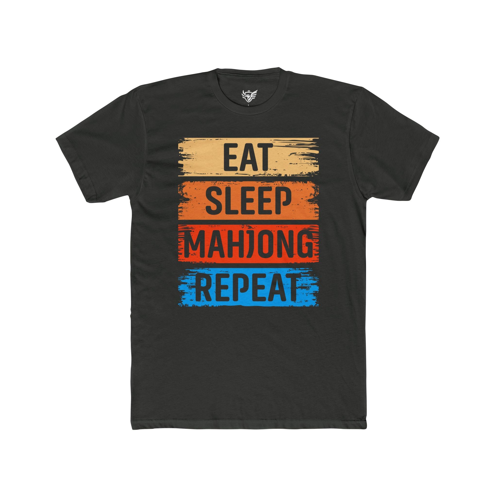 Eat Sleep Mahjong Repeat Cotton Crew Tee