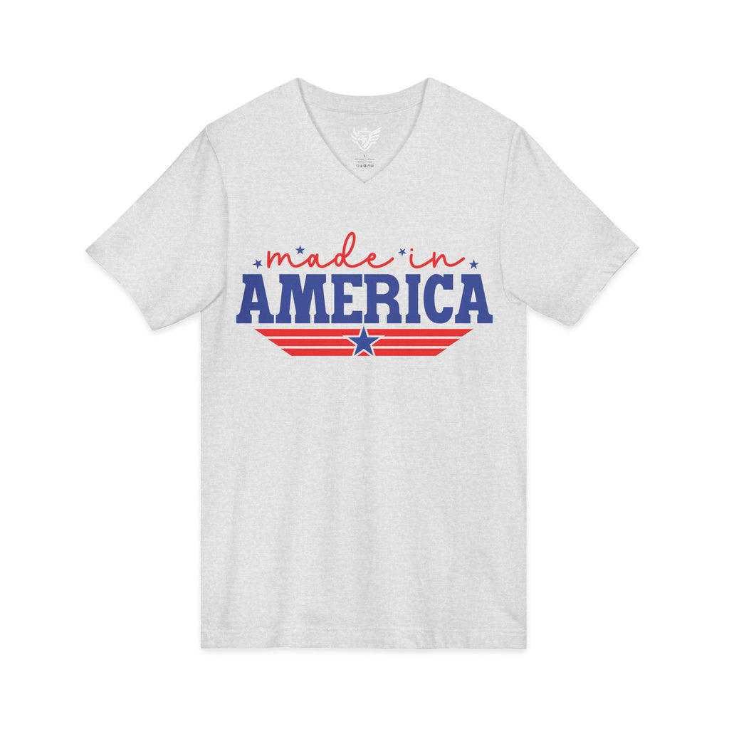 Made In America Jersey Short Sleeve V-Neck Tee