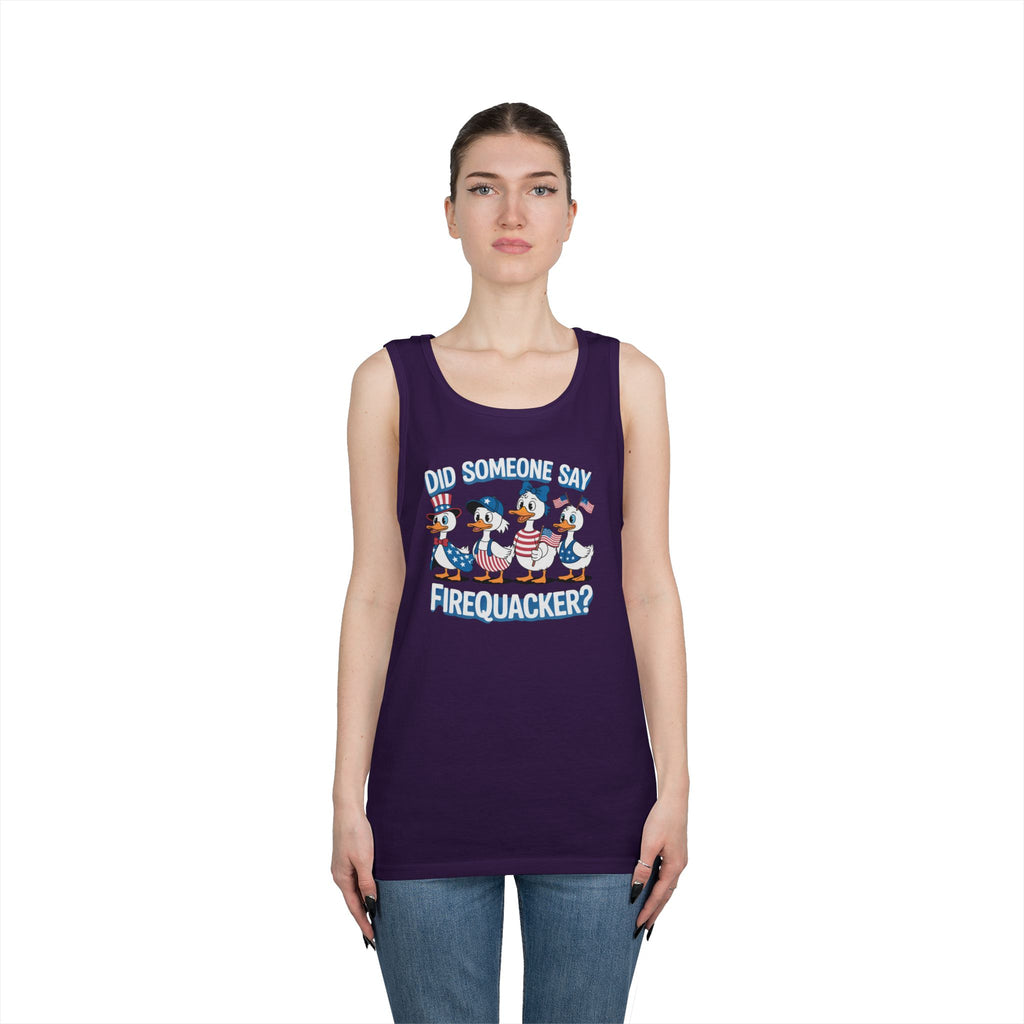 Firequackers Heavy Cotton Tank Top