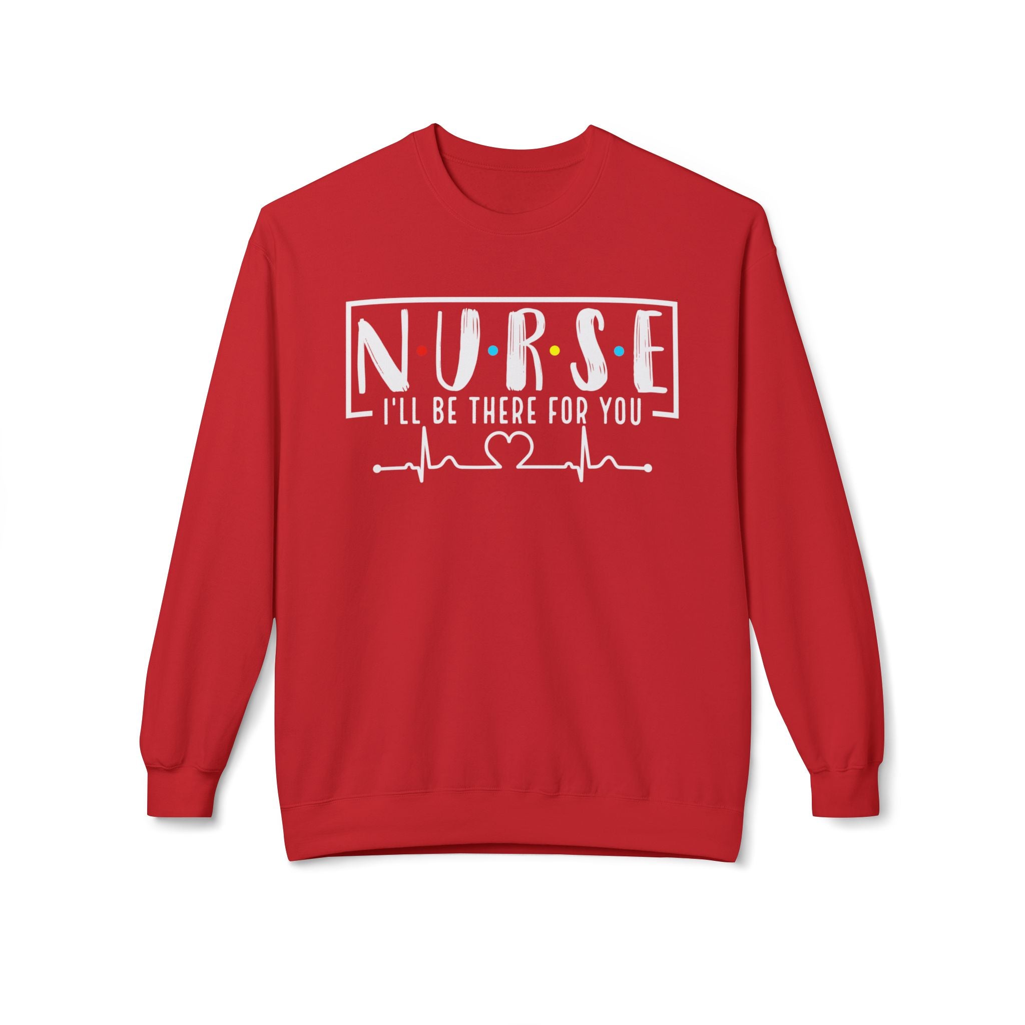 Friend's Theme Nurse Midweight Softstyle Fleece Crewneck Sweatshirt