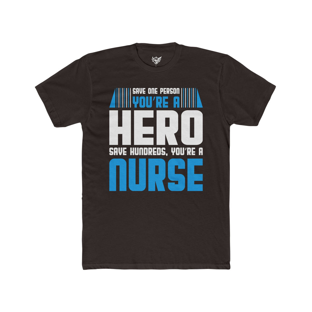 Nurses Are Heroes Cotton Crew Tee