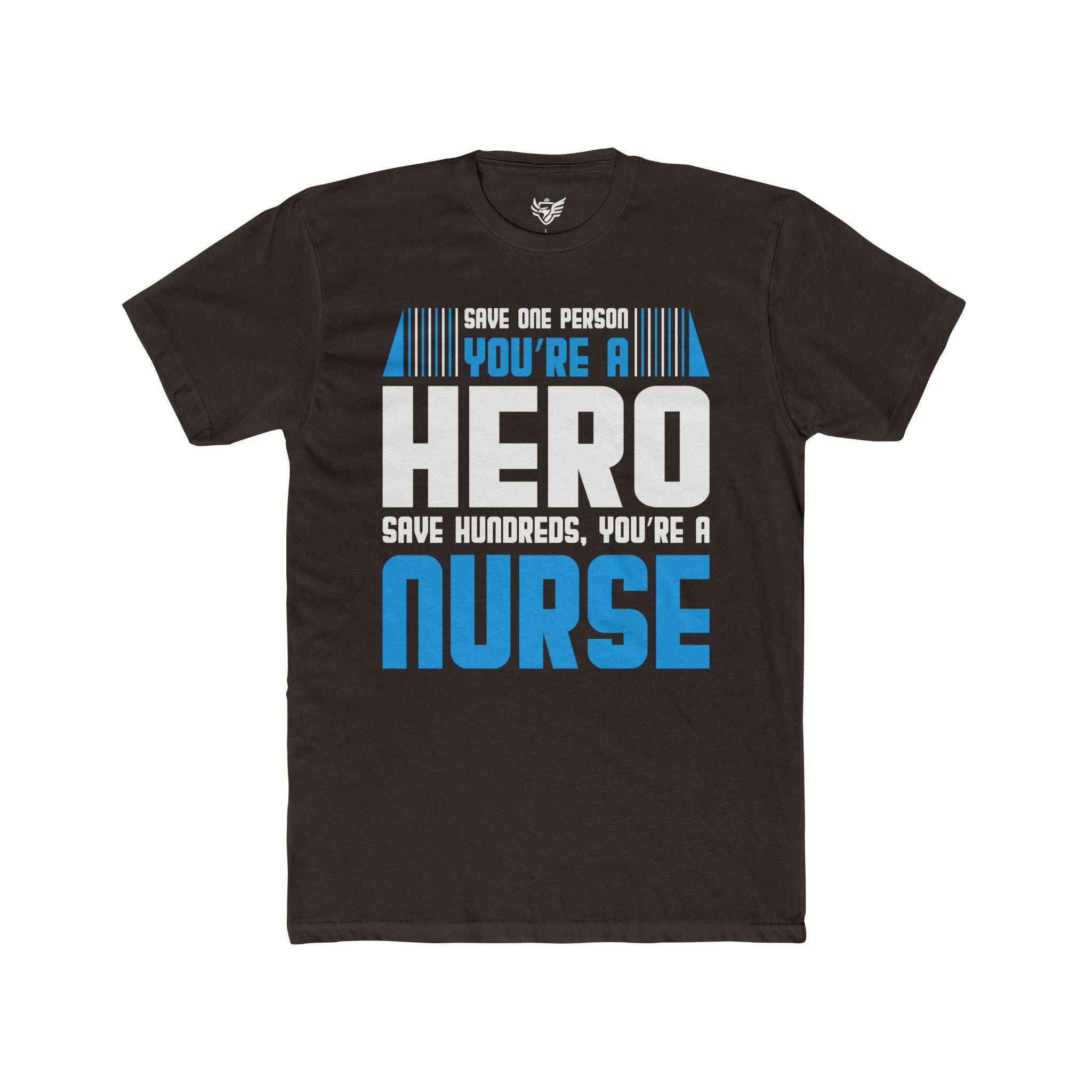 Nurses Are Heroes Cotton Crew Tee