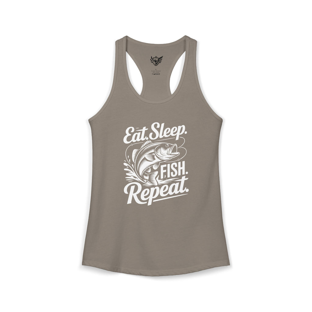 Eat Sleep Fish Repeat Ideal Racerback Tank