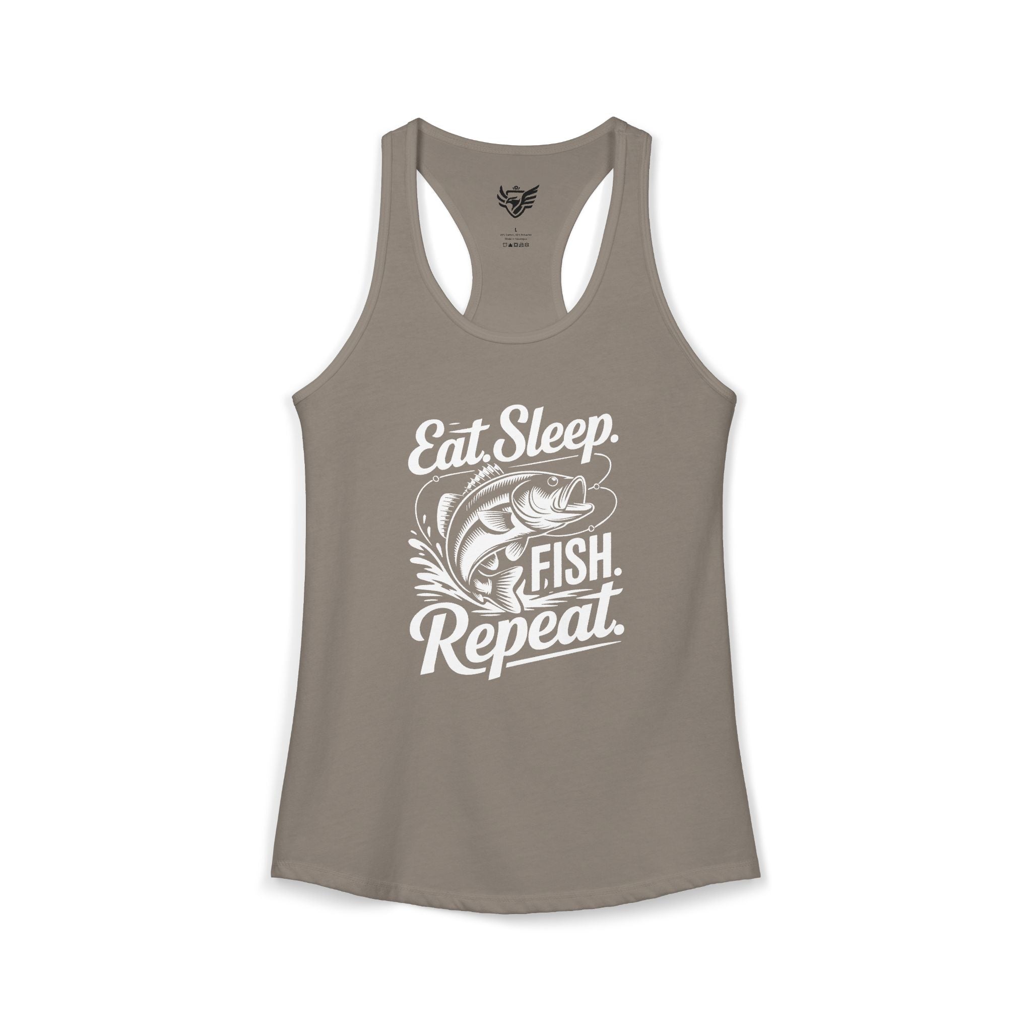 Eat Sleep Fish Repeat Ideal Racerback Tank