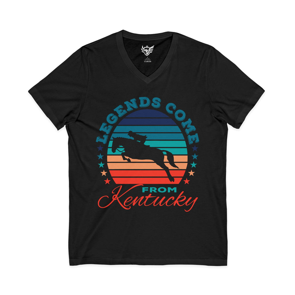 Unisex Legends 5 Star Jersey Short Sleeve V-Neck Tee