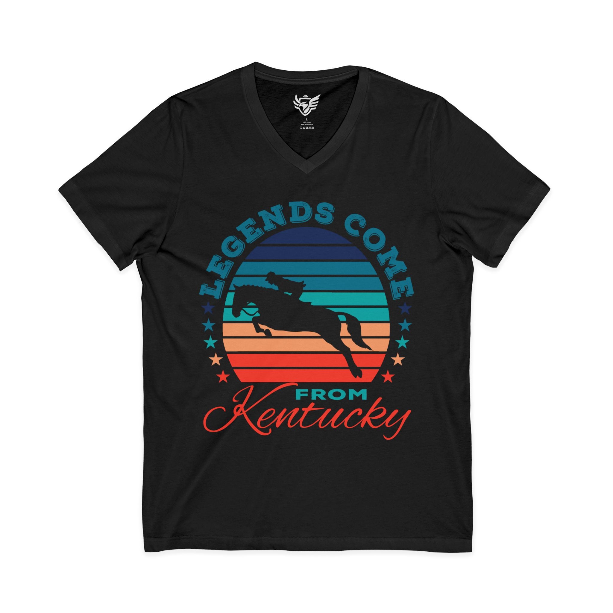 Unisex Legends 5 Star Jersey Short Sleeve V-Neck Tee